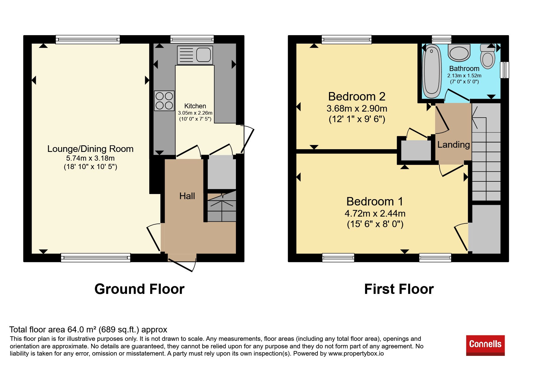 7, Wycliffe Close, Luton floorplan