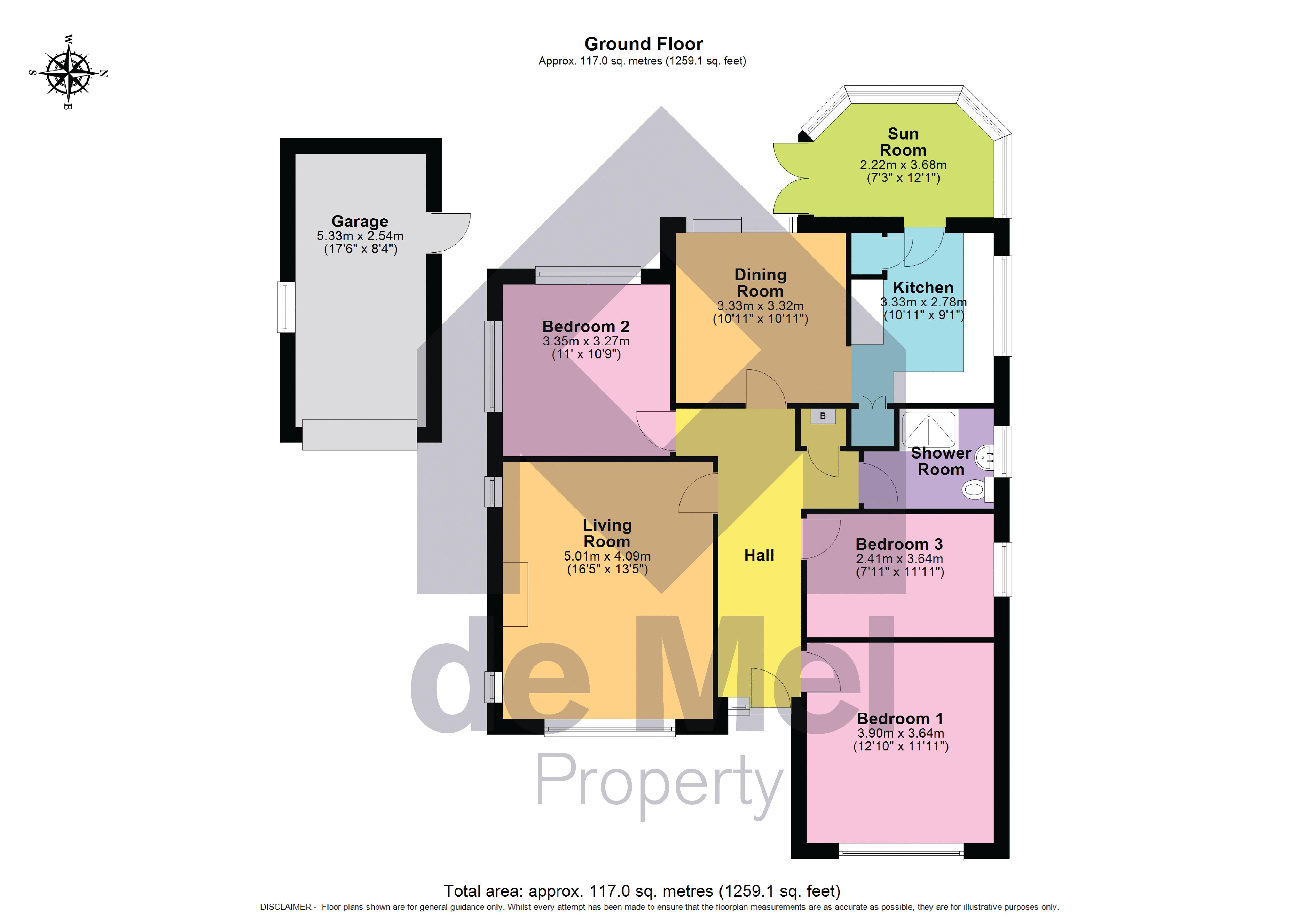 1, Mercia Road, Cheltenham floorplan