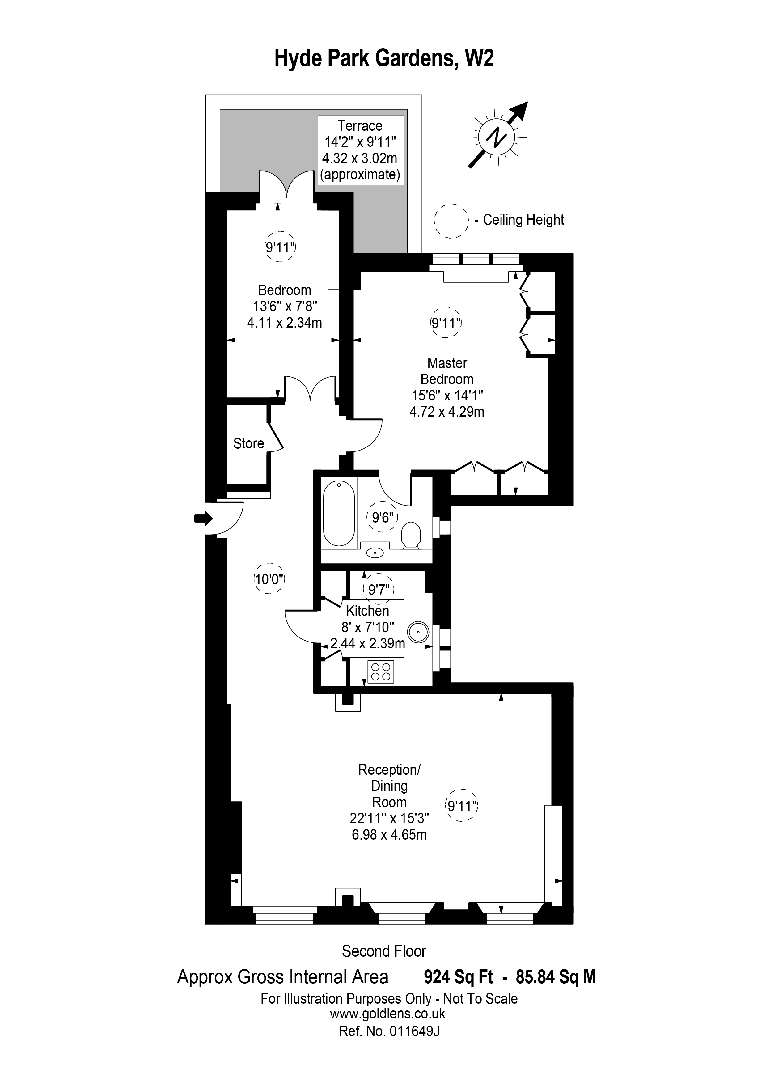 Hyde Park Gardens, Hyde Park W2, 2 bedroom flat for sale 65209097