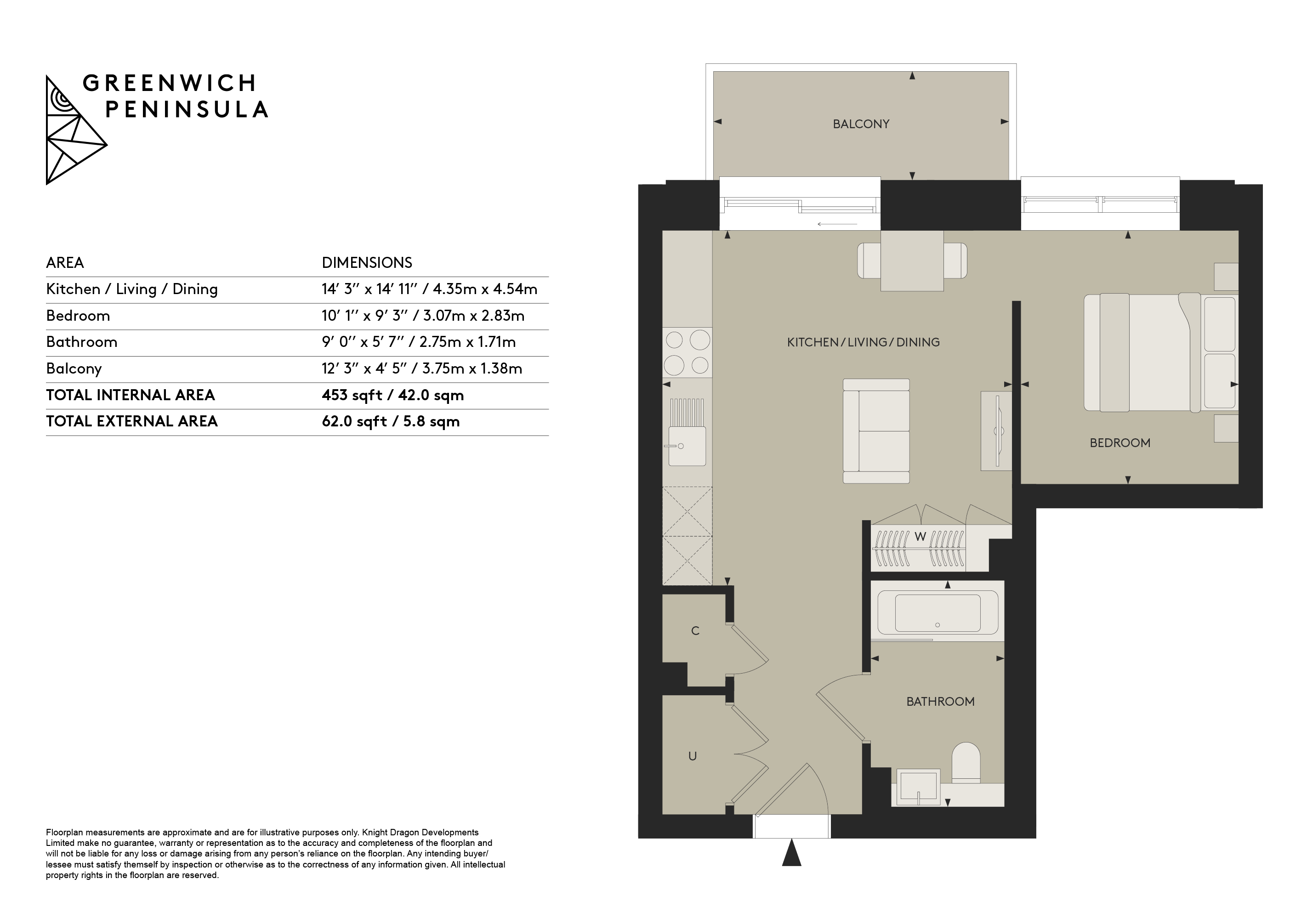 THE BEACON, Pilot Walk, London floorplan