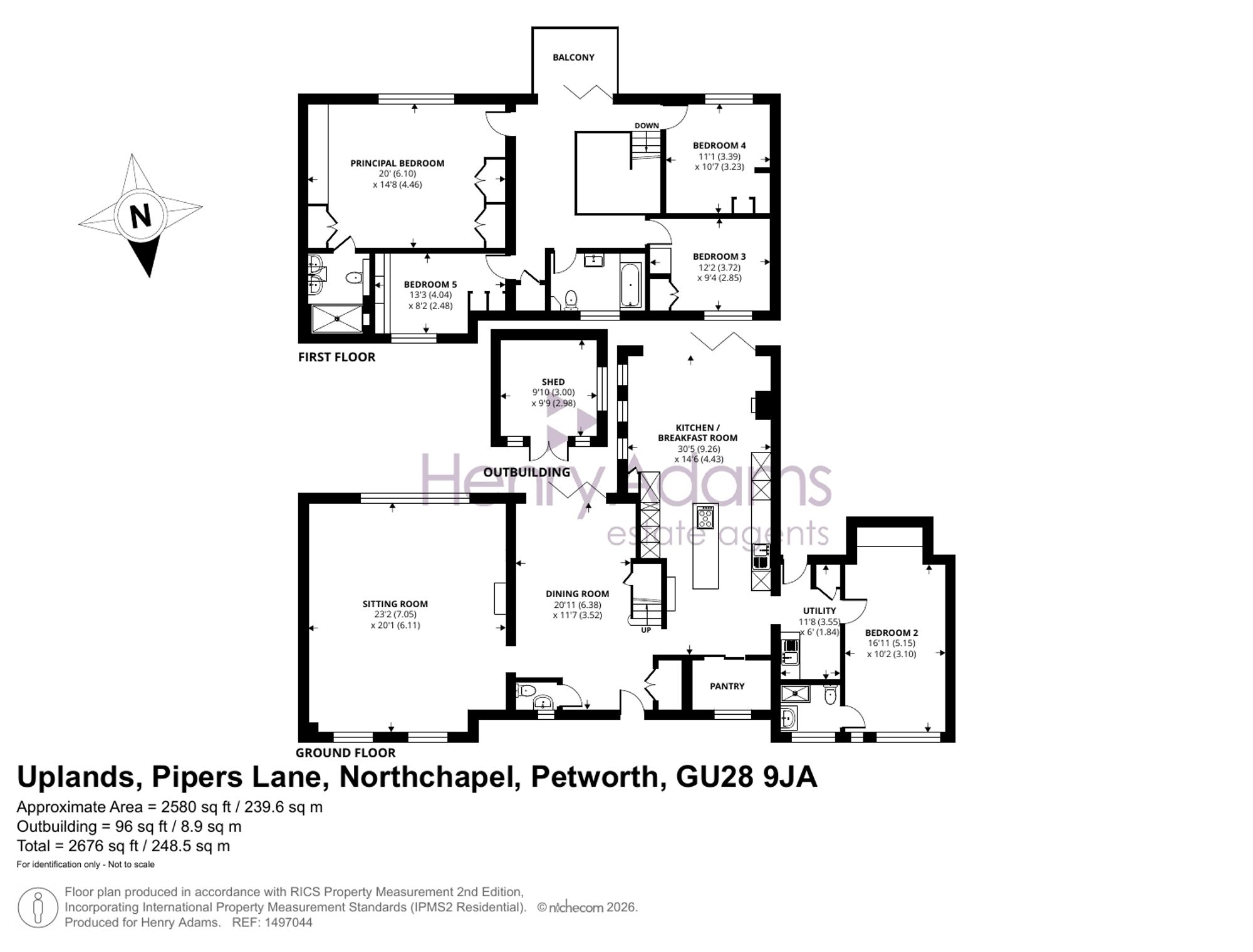 Uplands Pipers Lane, Petworth floorplan
