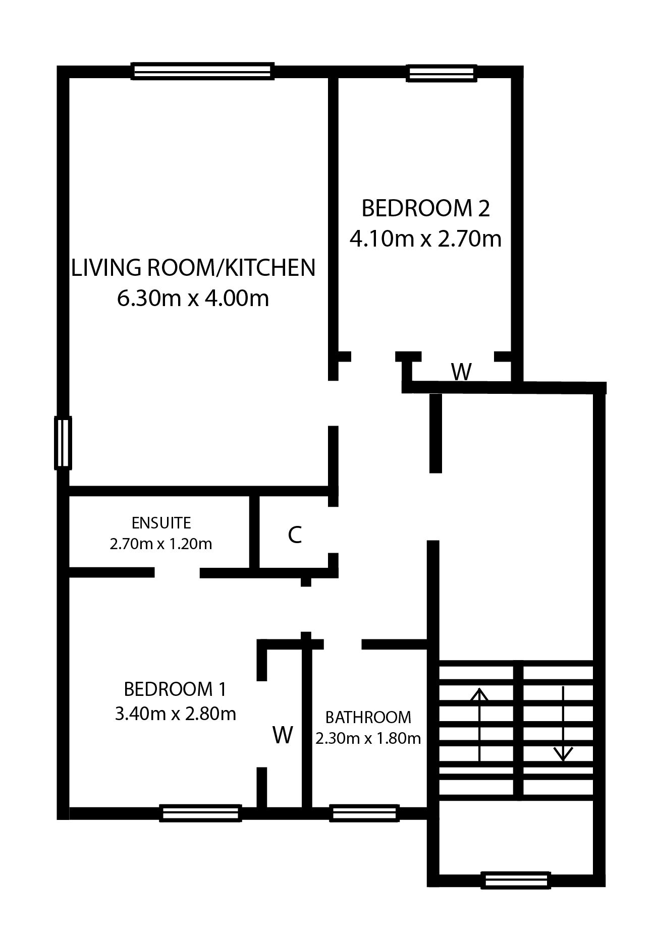 2 Bedrooms Flat for sale in 84 Regent Street, Kincardibne FK10
