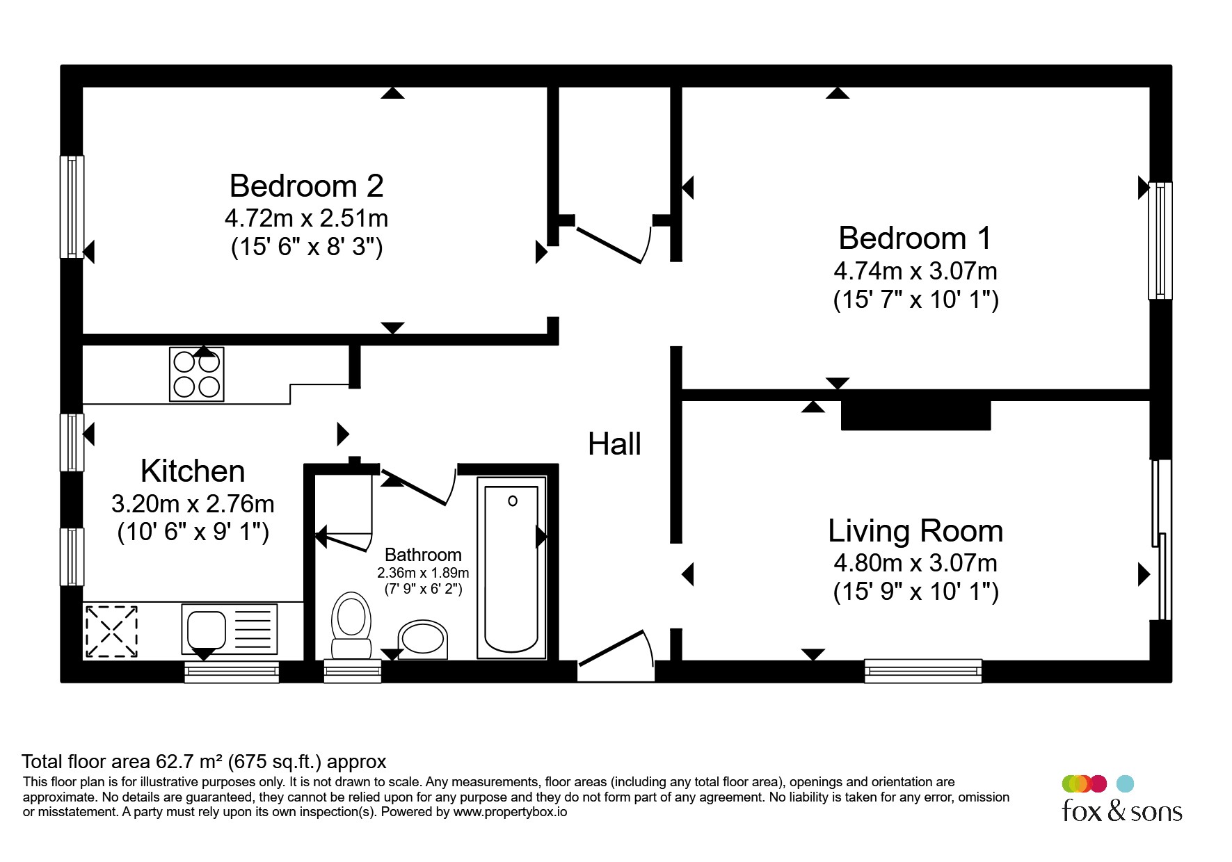Flat 1, Ferring Grange Flats, 64, Ferringham Lane, Worthing floorplan