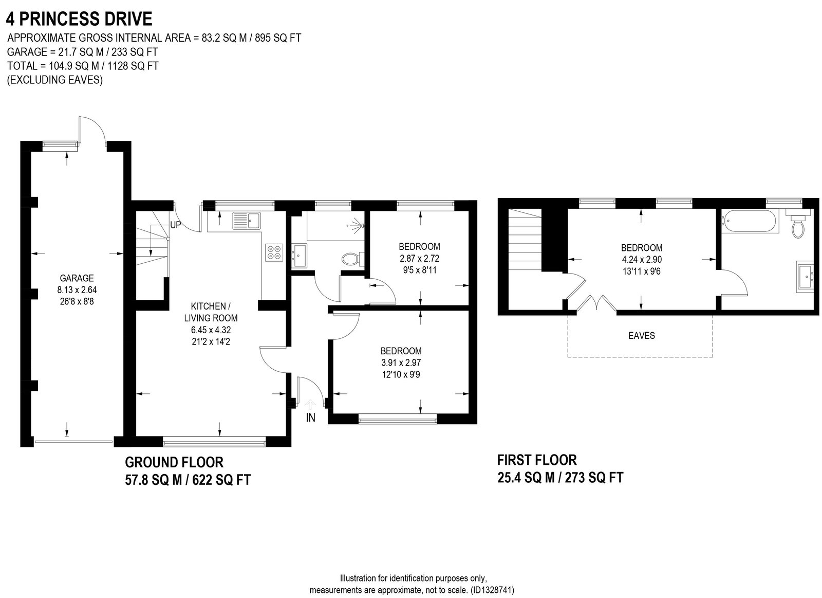 4, Princess Drive, Sheffield floorplan