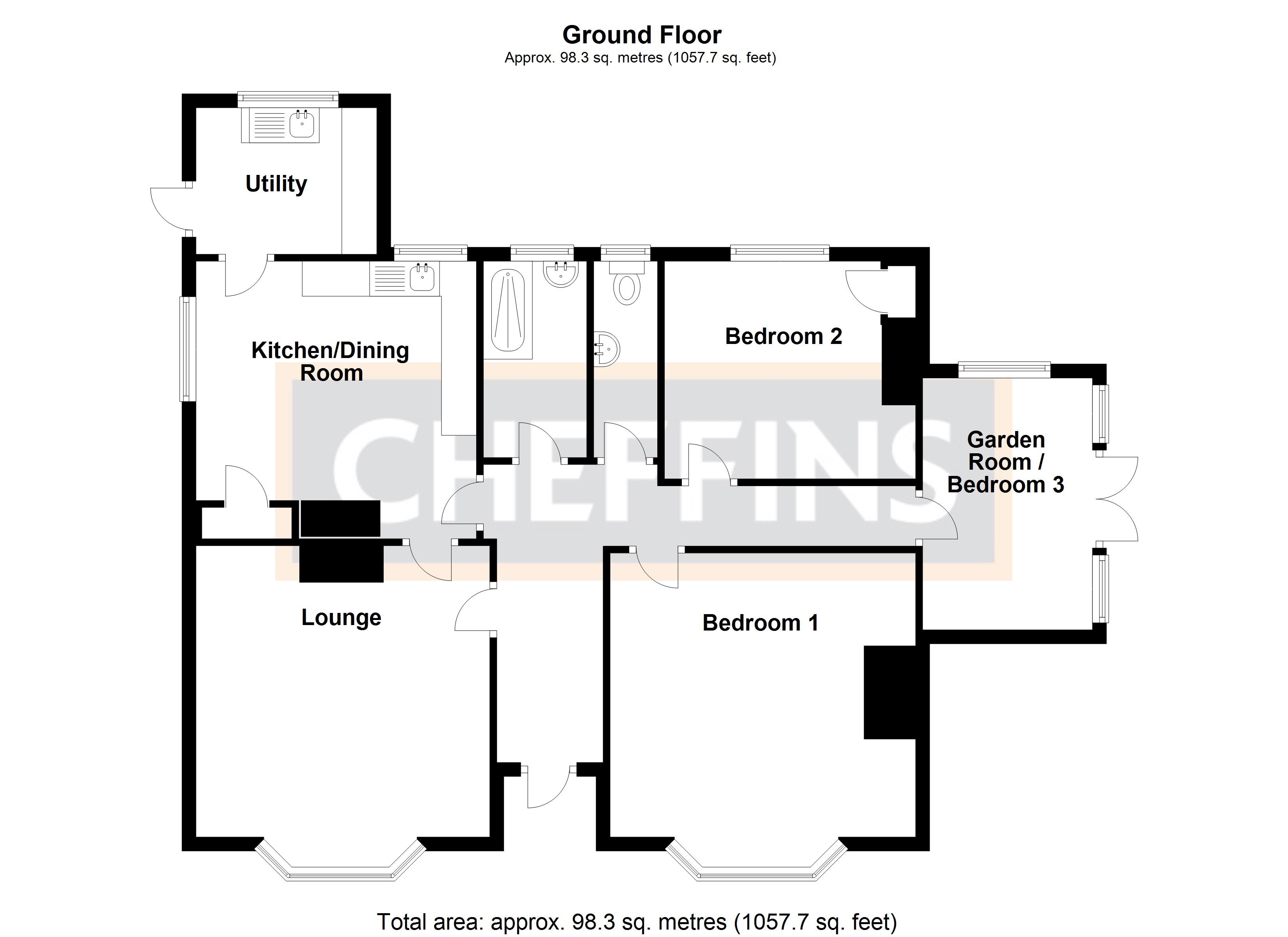 Pymore Lane, Pymoor, Ely CB6, 3 bedroom detached bungalow for sale