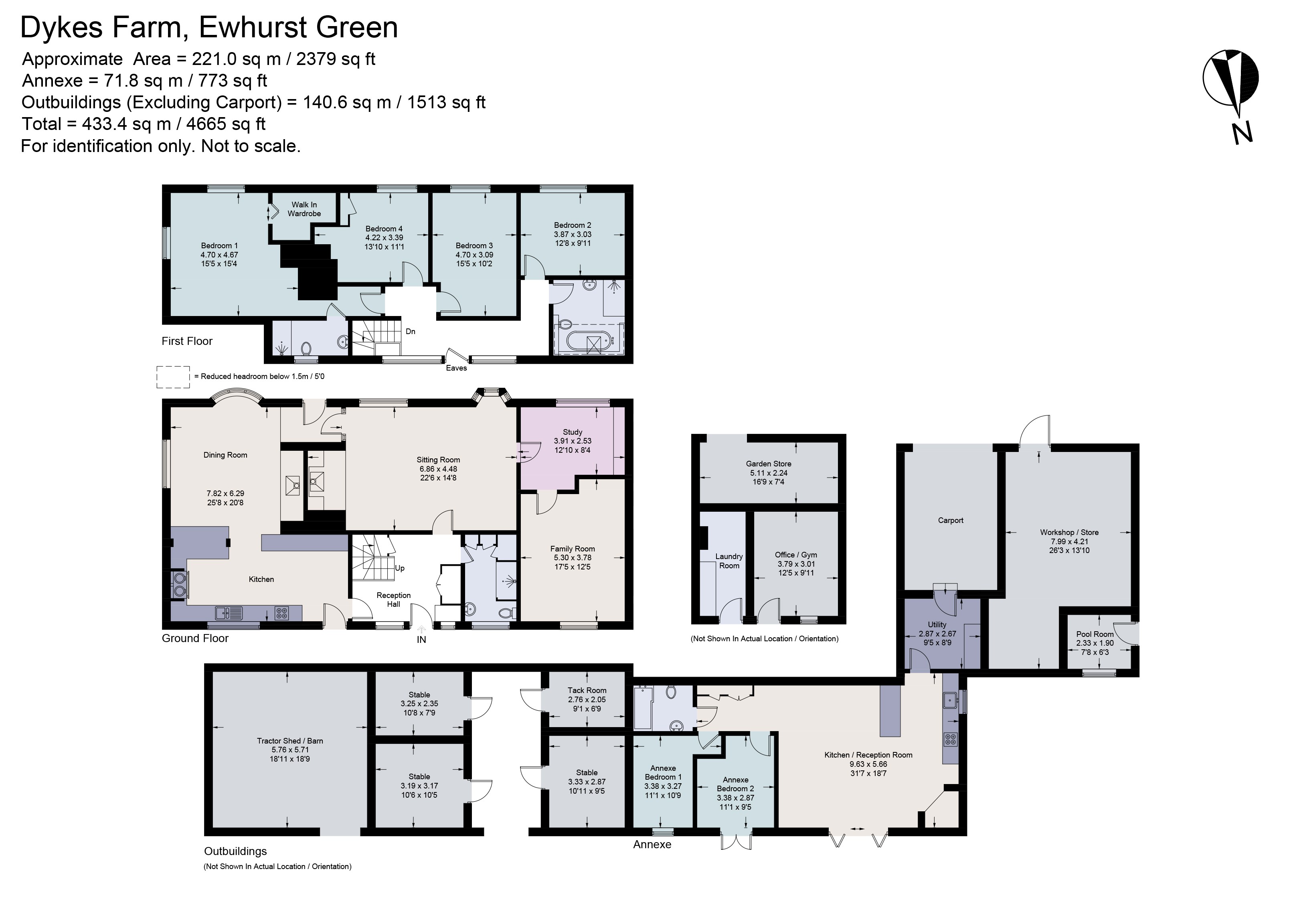 Dykes Farm,, Ewhurst Green, Robertsbridge, East Sussex floorplan