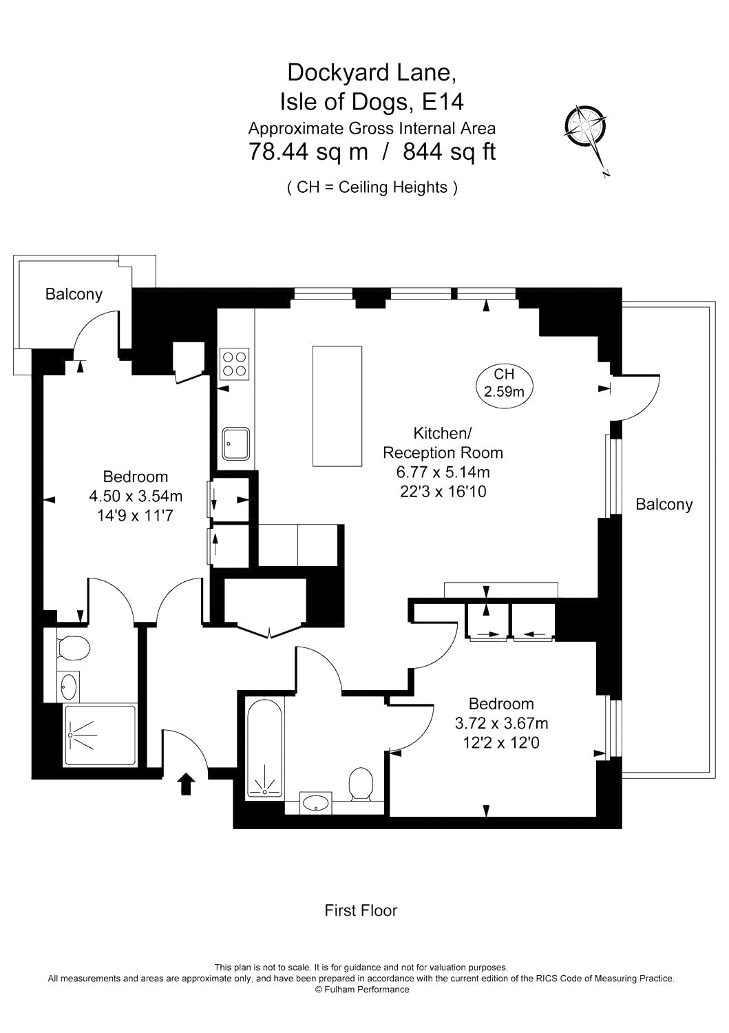 2 Bedrooms Flat to rent in Dockyard Lane, London E14