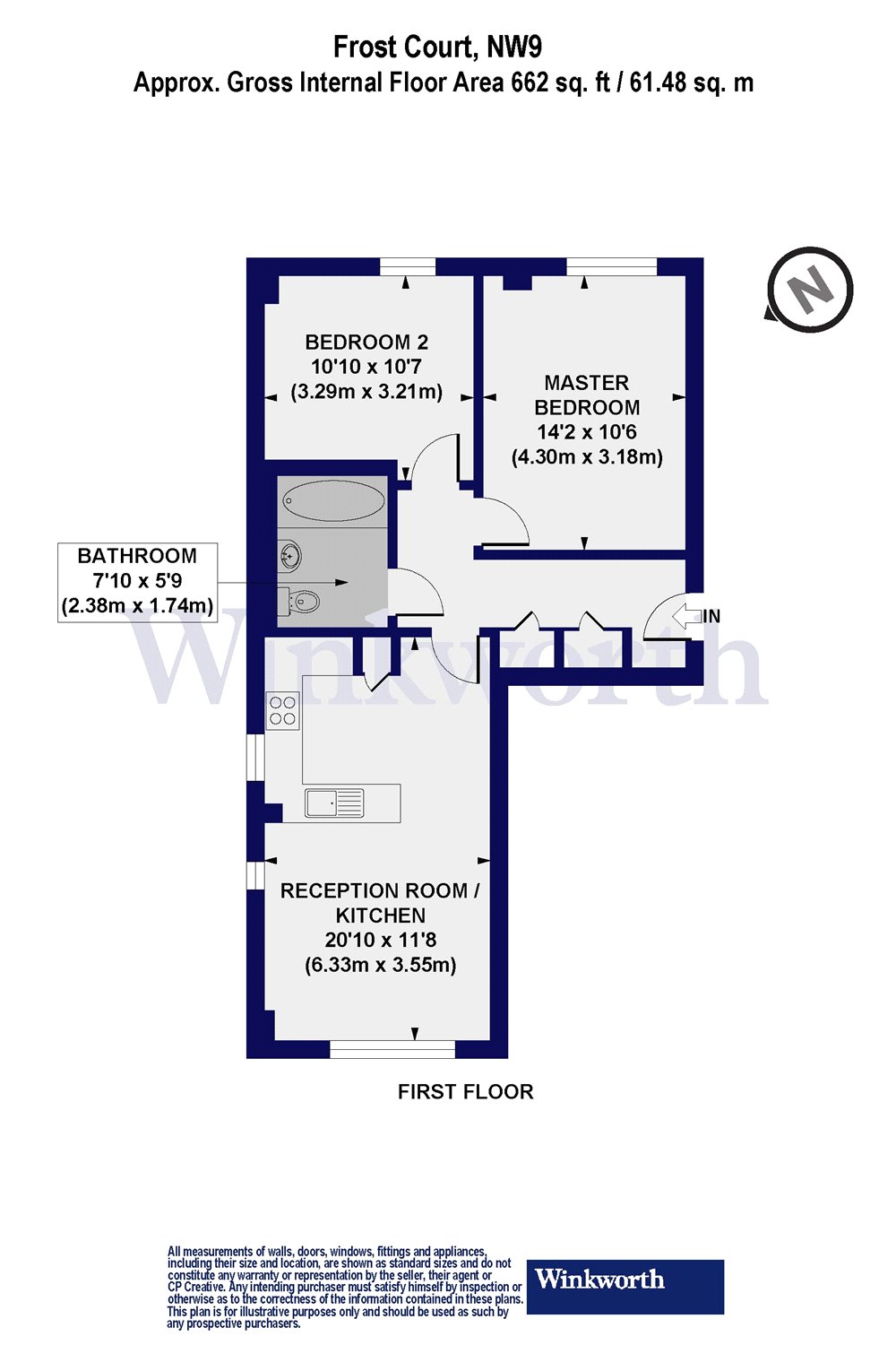 2 Bedrooms Flat to rent in Frost Court, 1 Salk Close, London NW9