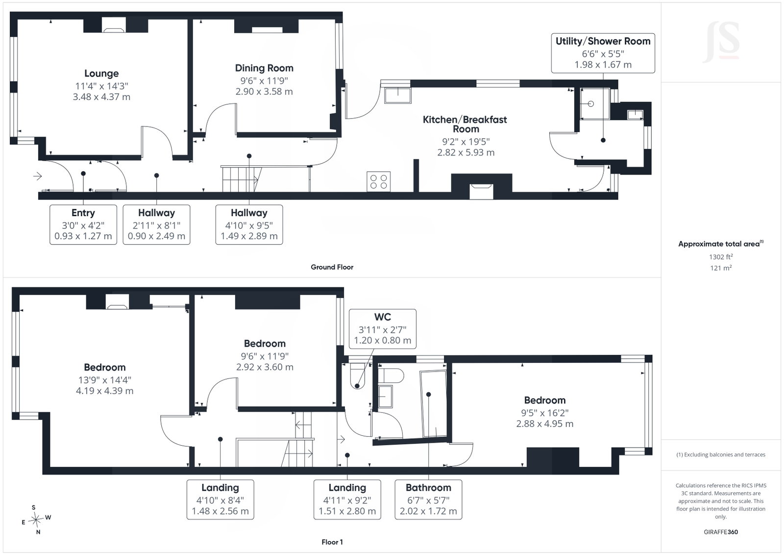 118, Sackville Road, Hove floorplan