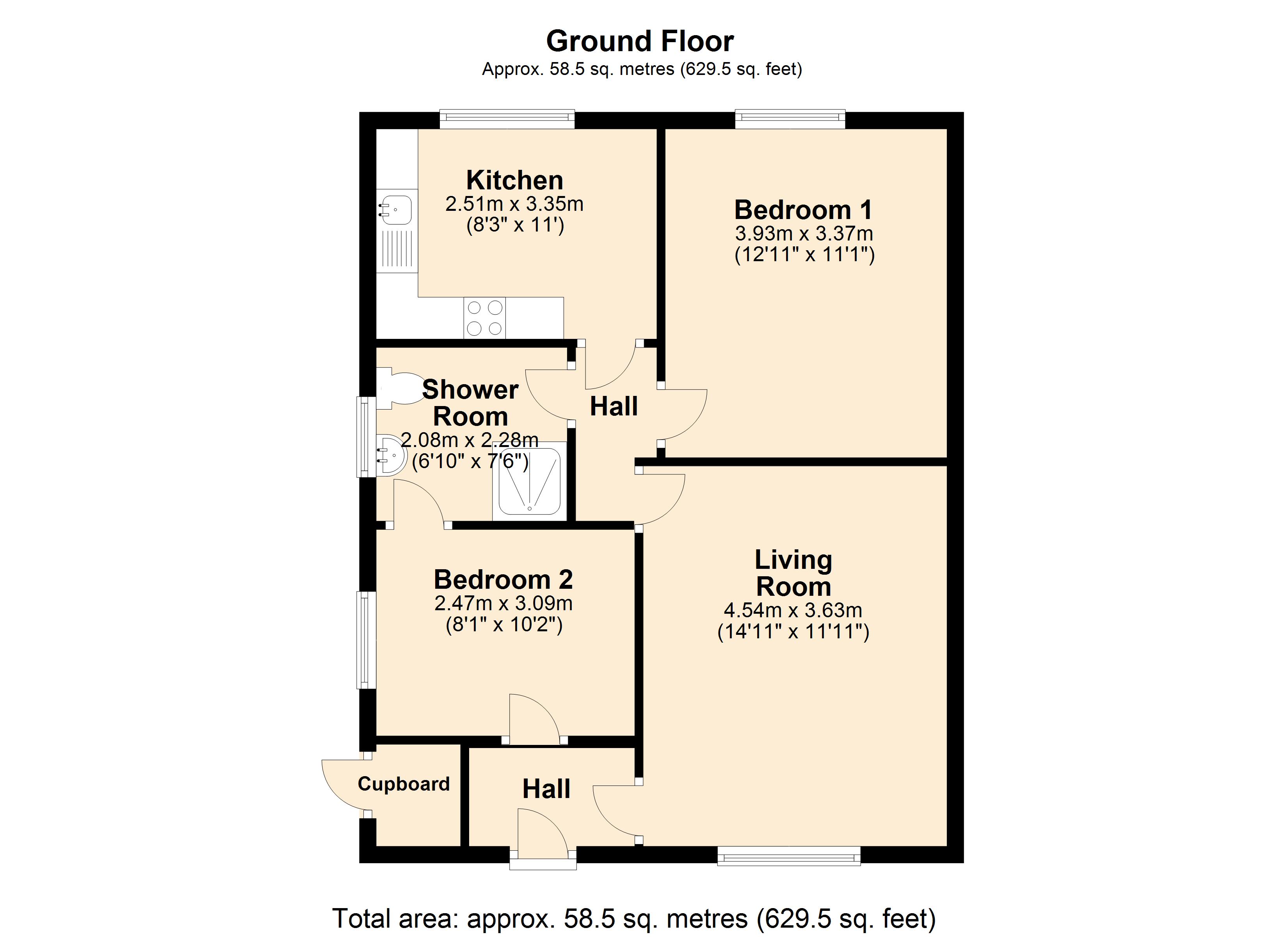 Ladyshore Road, Little Lever, Bolton BL3, 2 bedroom semidetached