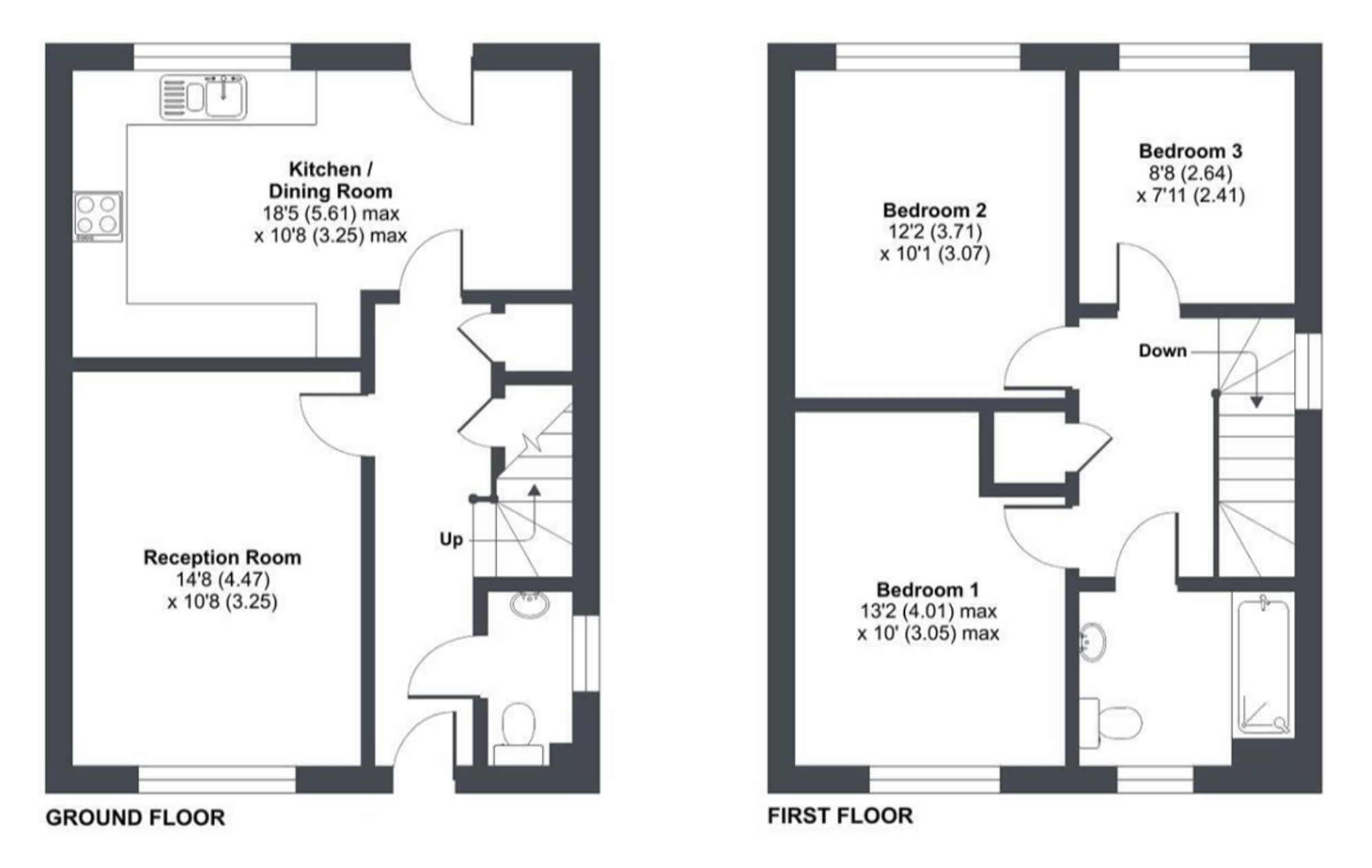 6 Bownder Kolom, Newquay floorplan