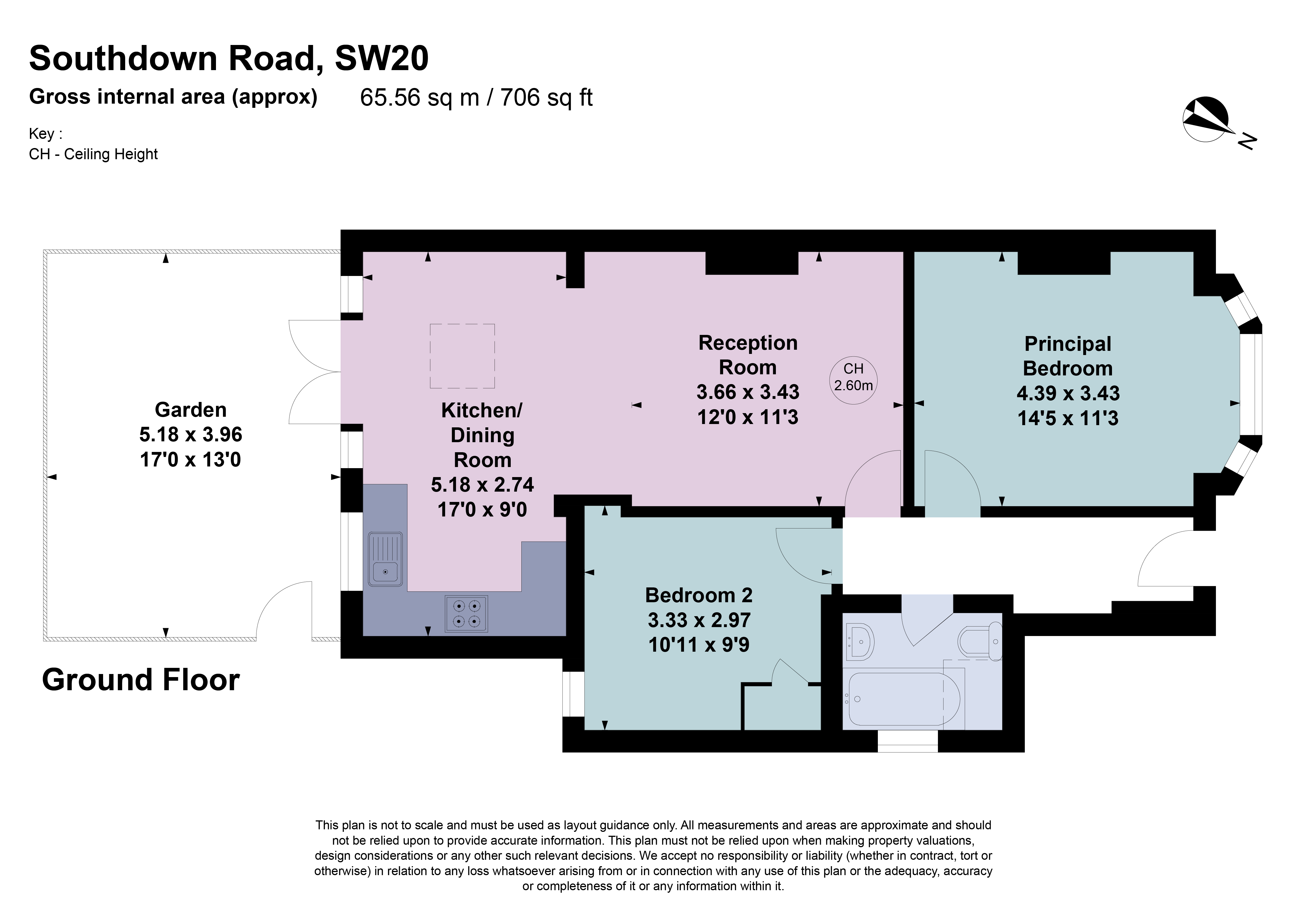 72, Southdown Road, London floorplan