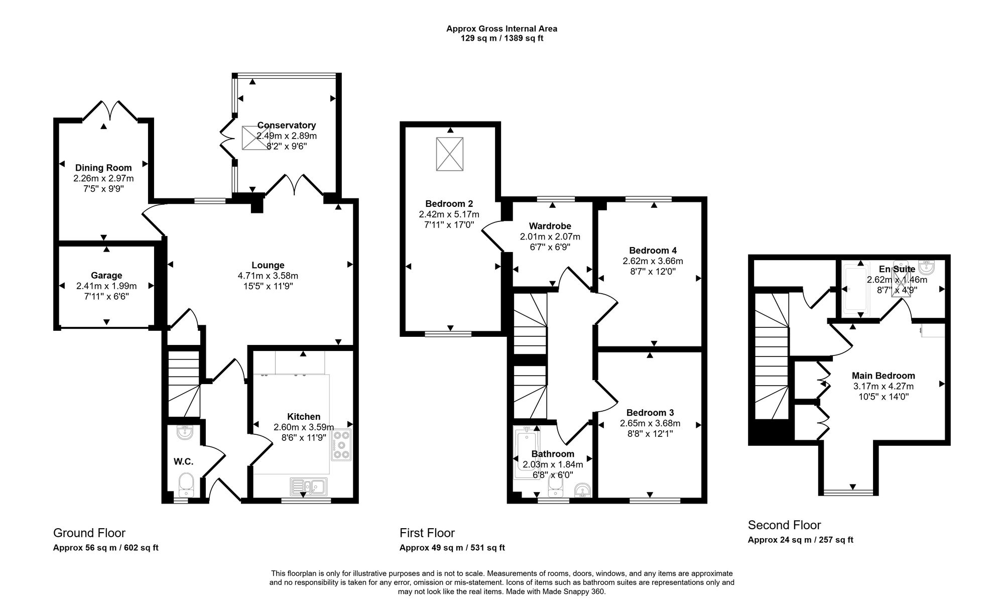 70 Appleton Grove, Wigan floorplan