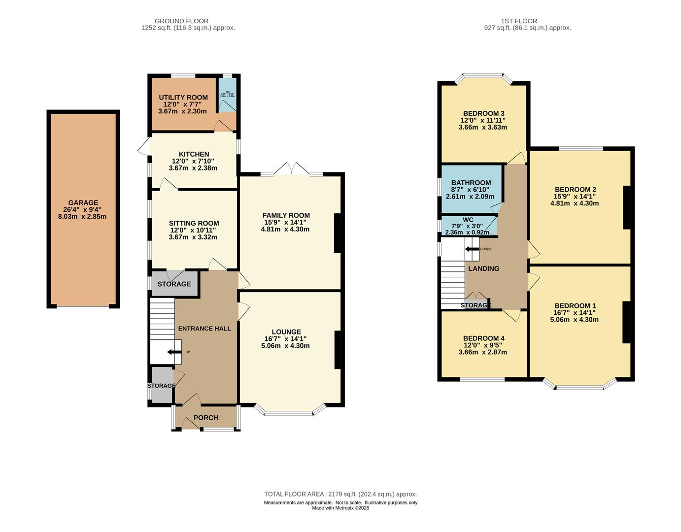 302, Brooklands Road, Trafford floorplan
