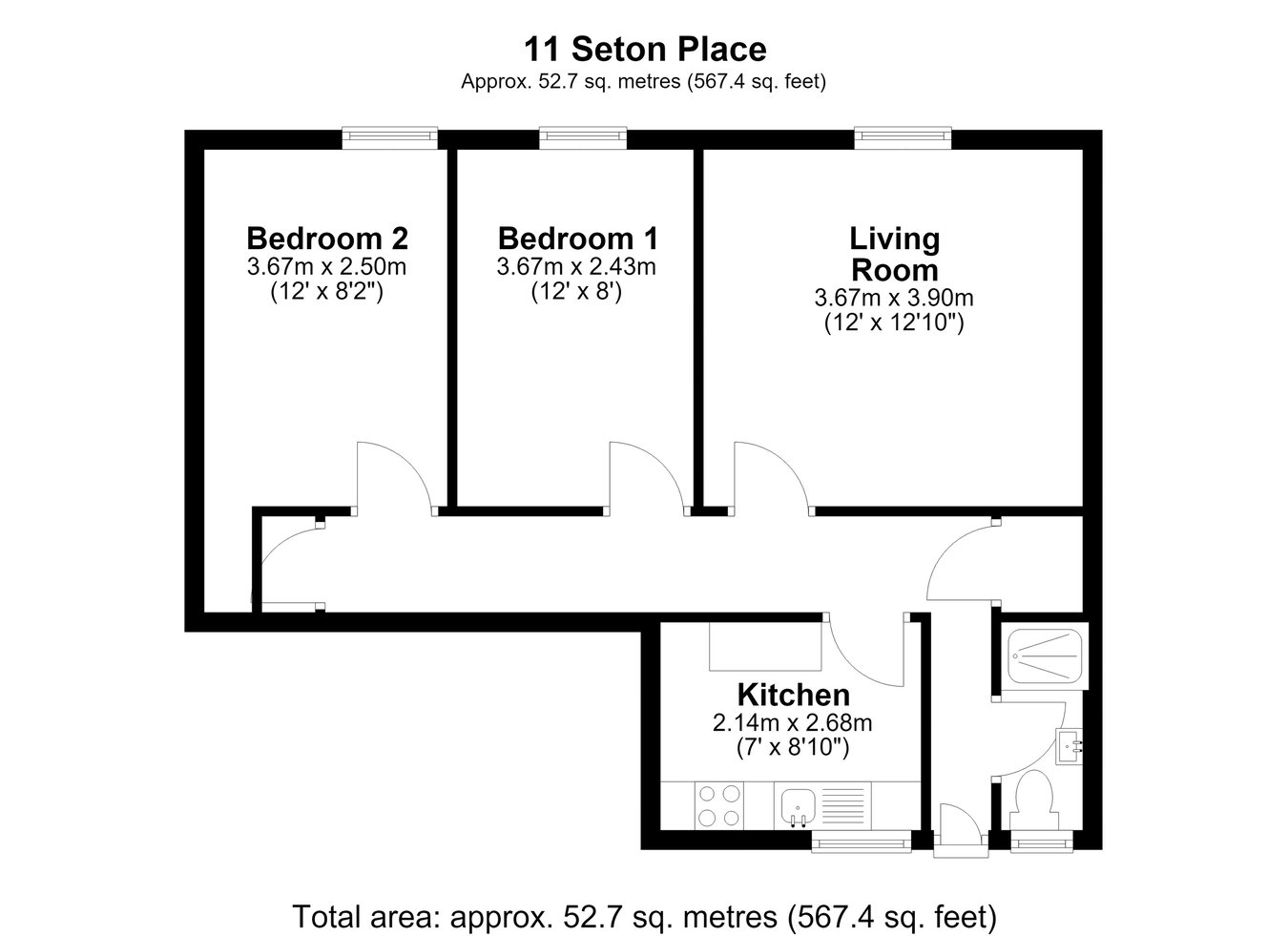 11, Seton Place, Prestonpans floorplan