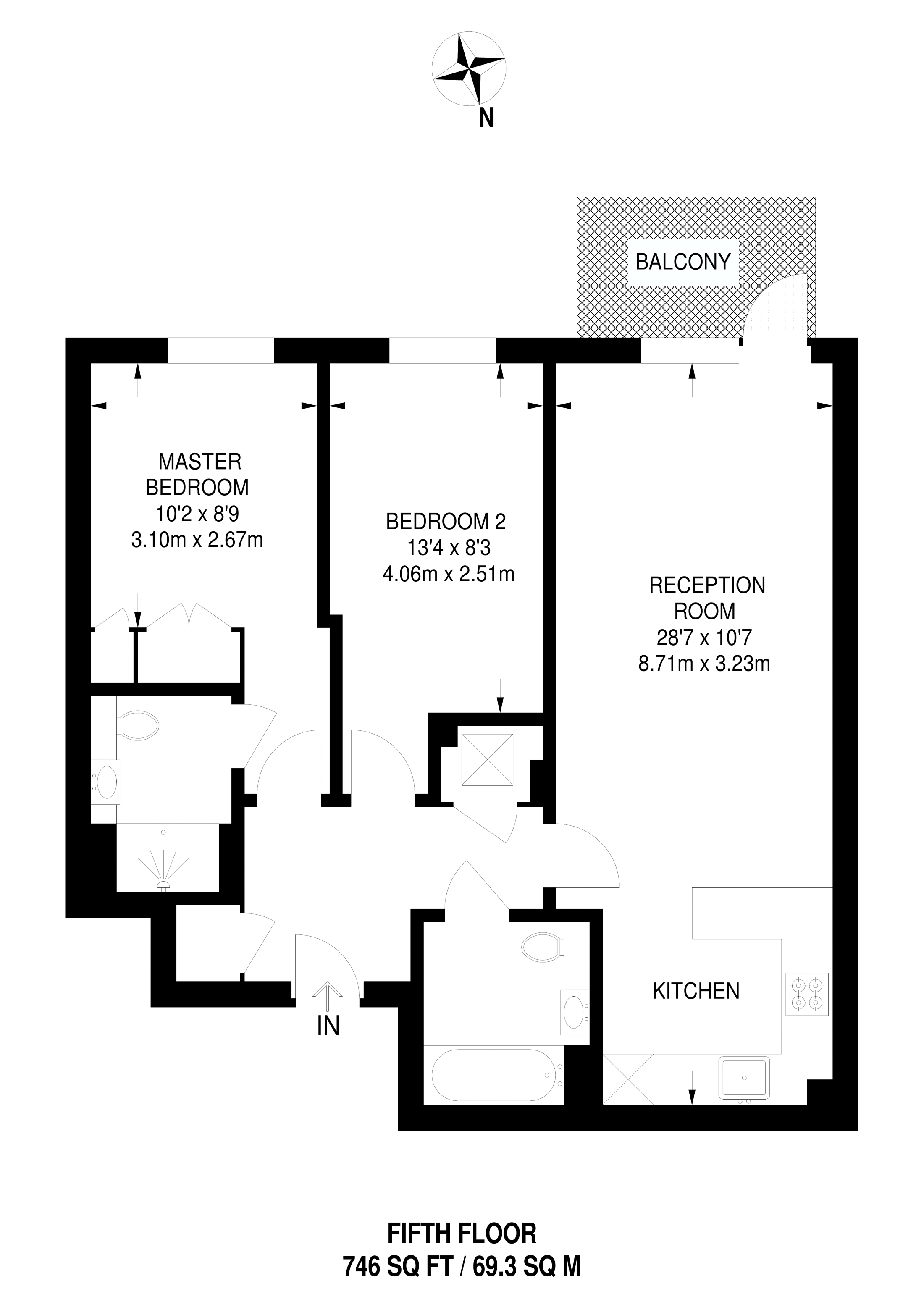 2 Bedrooms Flat to rent in Beaufort Park, Colindale NW9