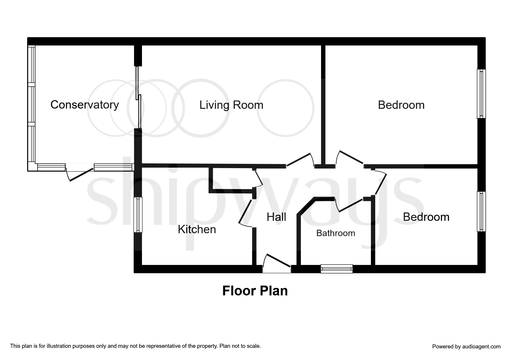 Bilton Road, Rugby CV22, 2 bedroom detached bungalow for sale