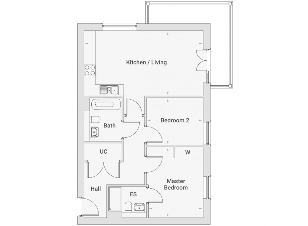 2 Bedrooms Flat for sale in Lewis House, Farnborough GU14