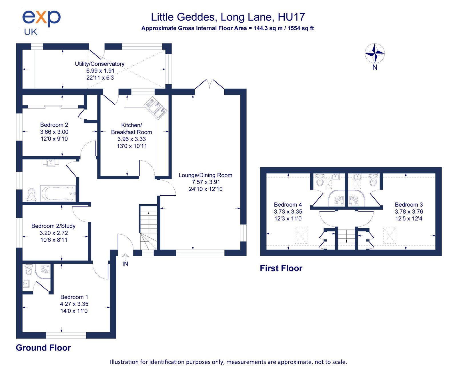 Little Geddes, Long Lane, Beverley floorplan