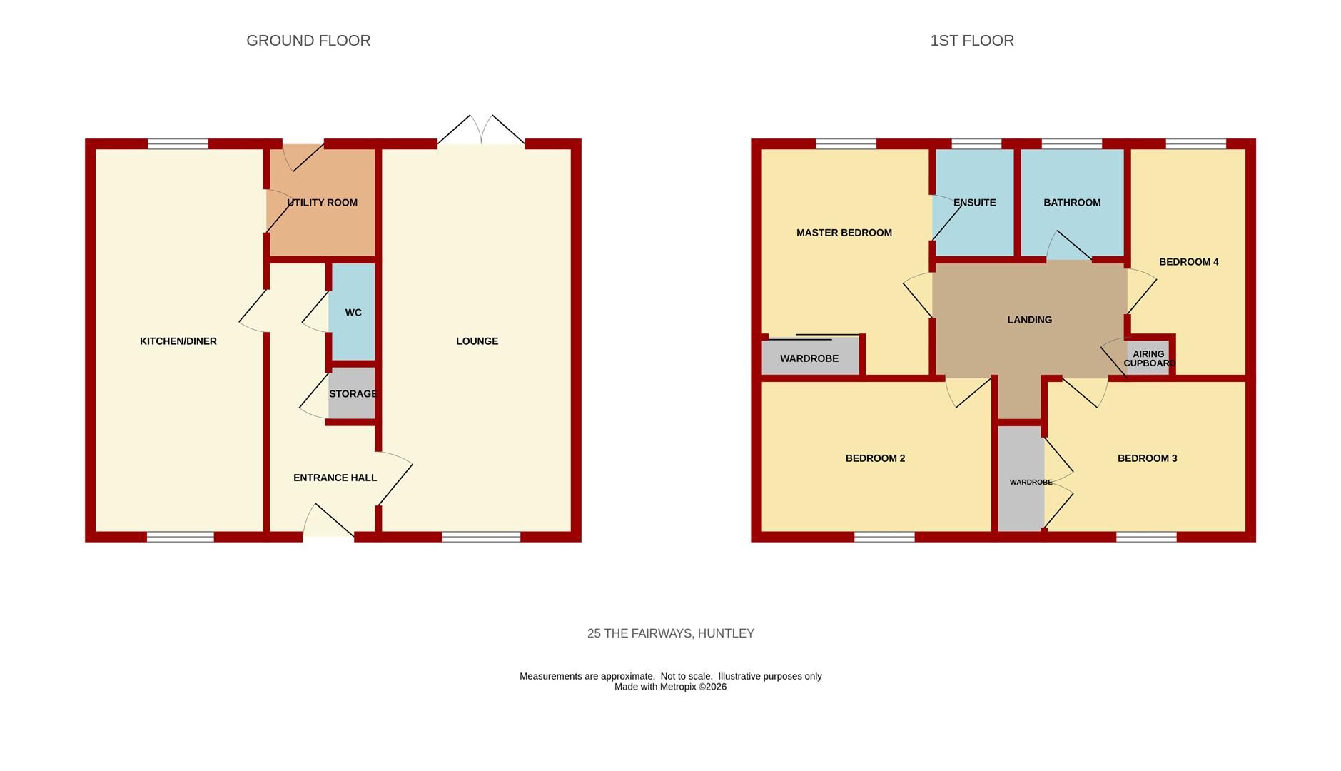 25, The Fairways, Huntley floorplan
