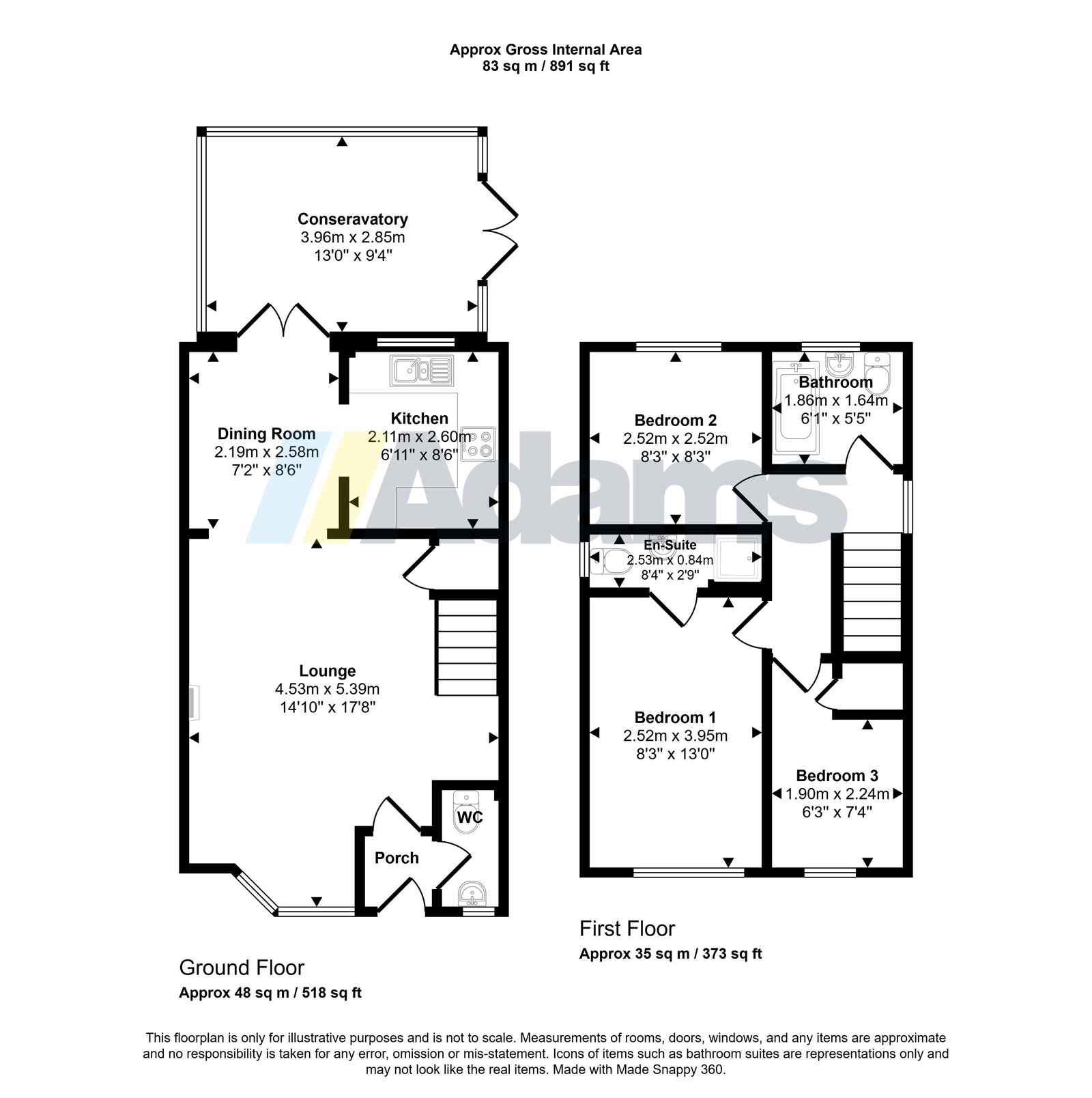 14, Poleacre Drive, Widnes floorplan