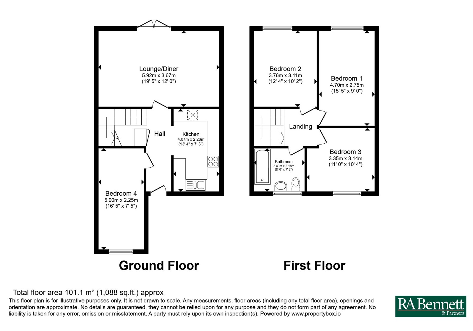 12, Kirton Close, Leamington Spa floorplan