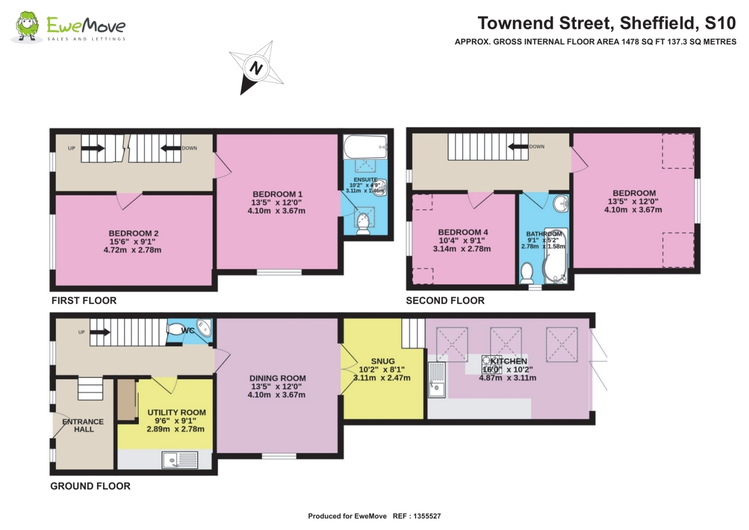 19, Townend Street, Sheffield floorplan