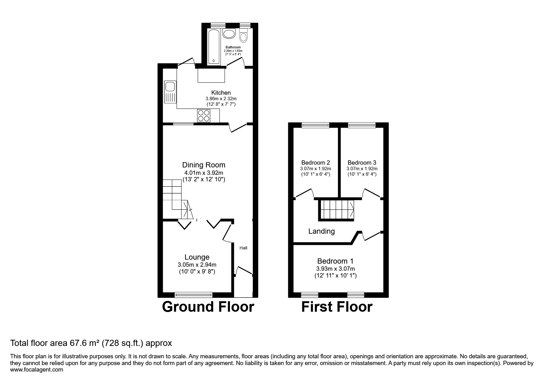 100, Rushdene, London floorplan