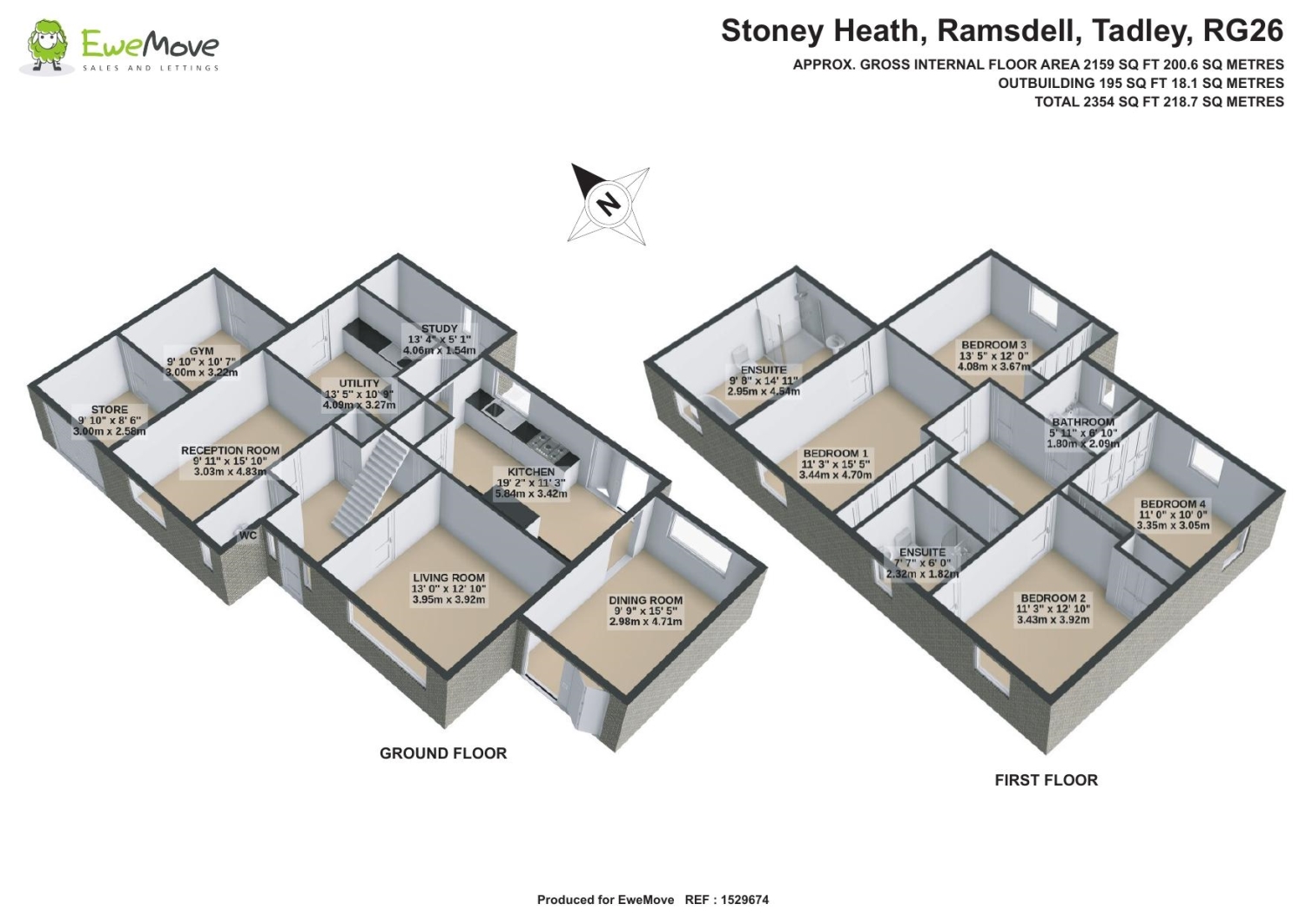 Willow Springs,, Stoney Heath, Tadley floorplan