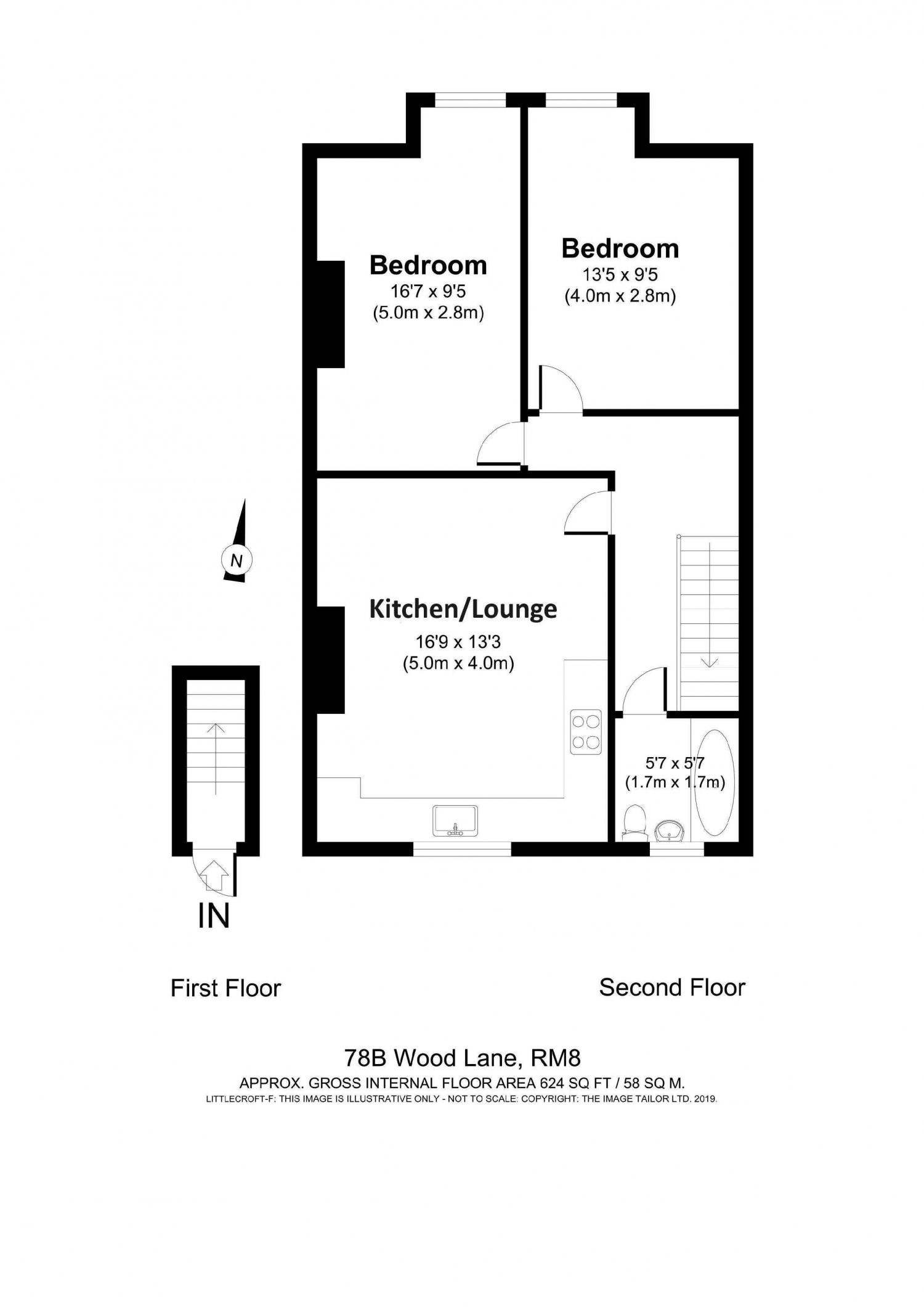 78b, Wood Lane, Dagenham floorplan