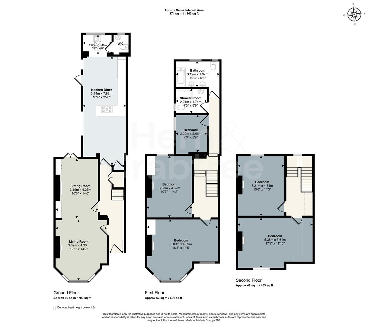 6, Church Road, Cardiff floorplan