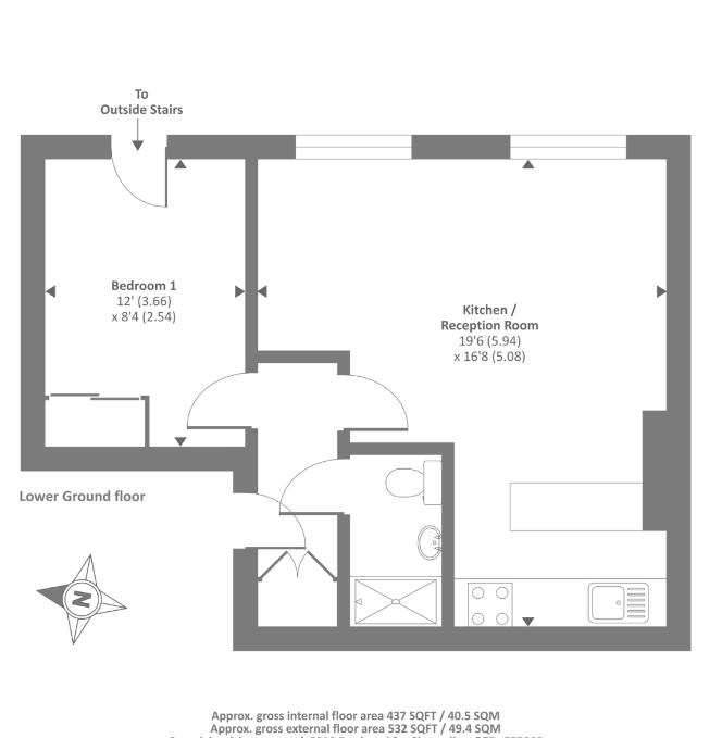 7 Rotary Court, Hampton Court Road, East Molesey floorplan