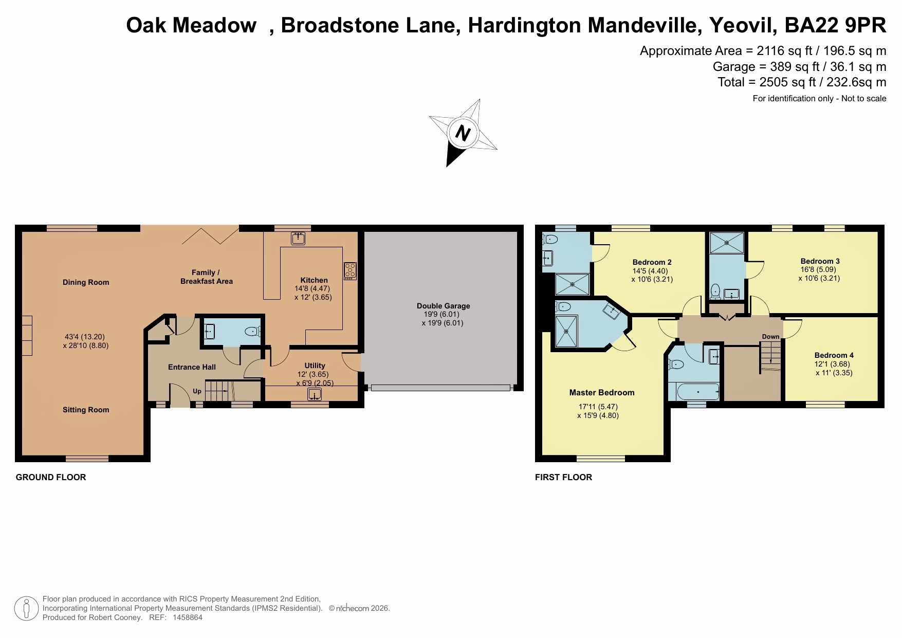Oak Meadow, Yeovil floorplan