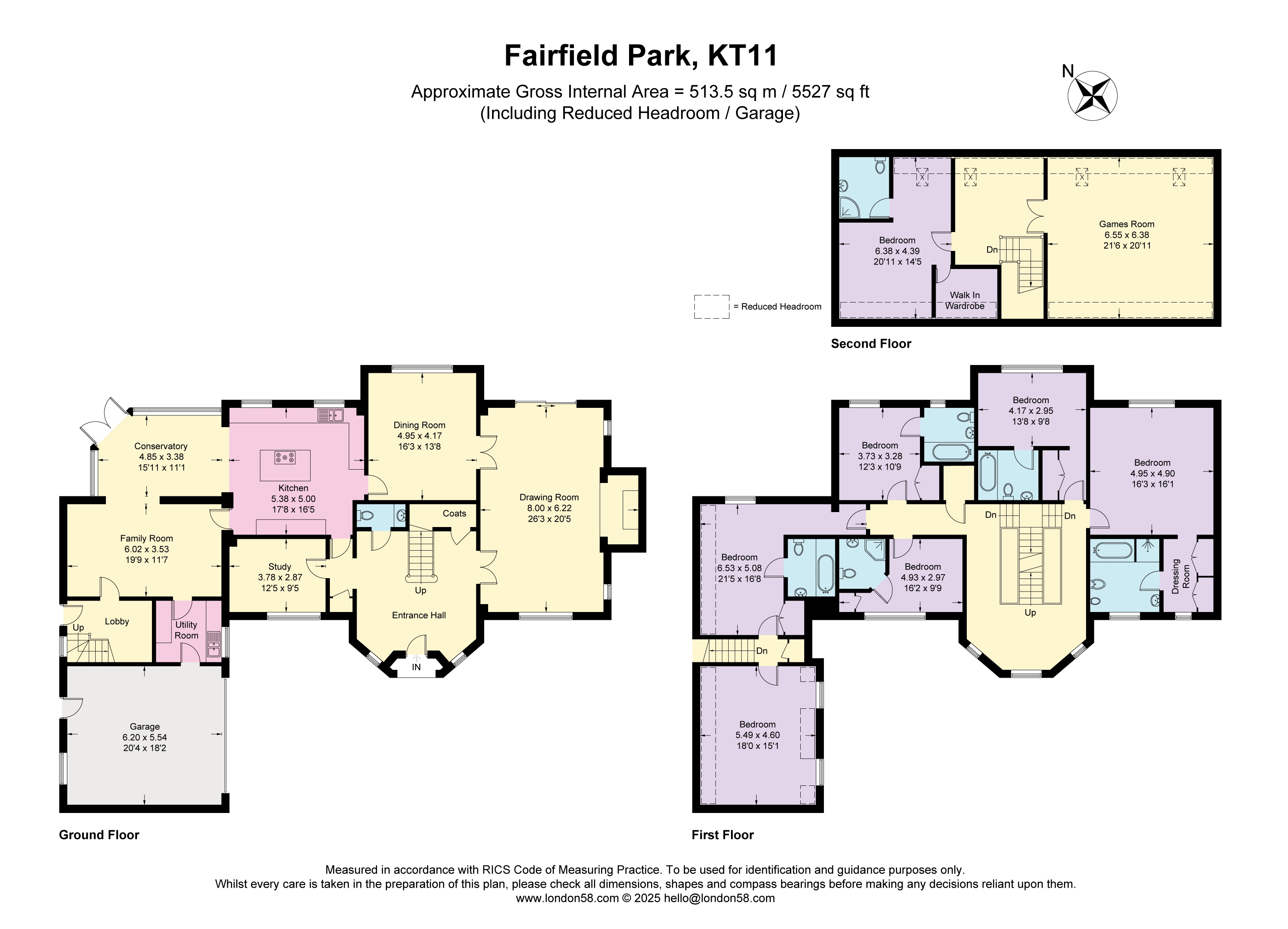 3, Fairfield Park, Cobham floorplan