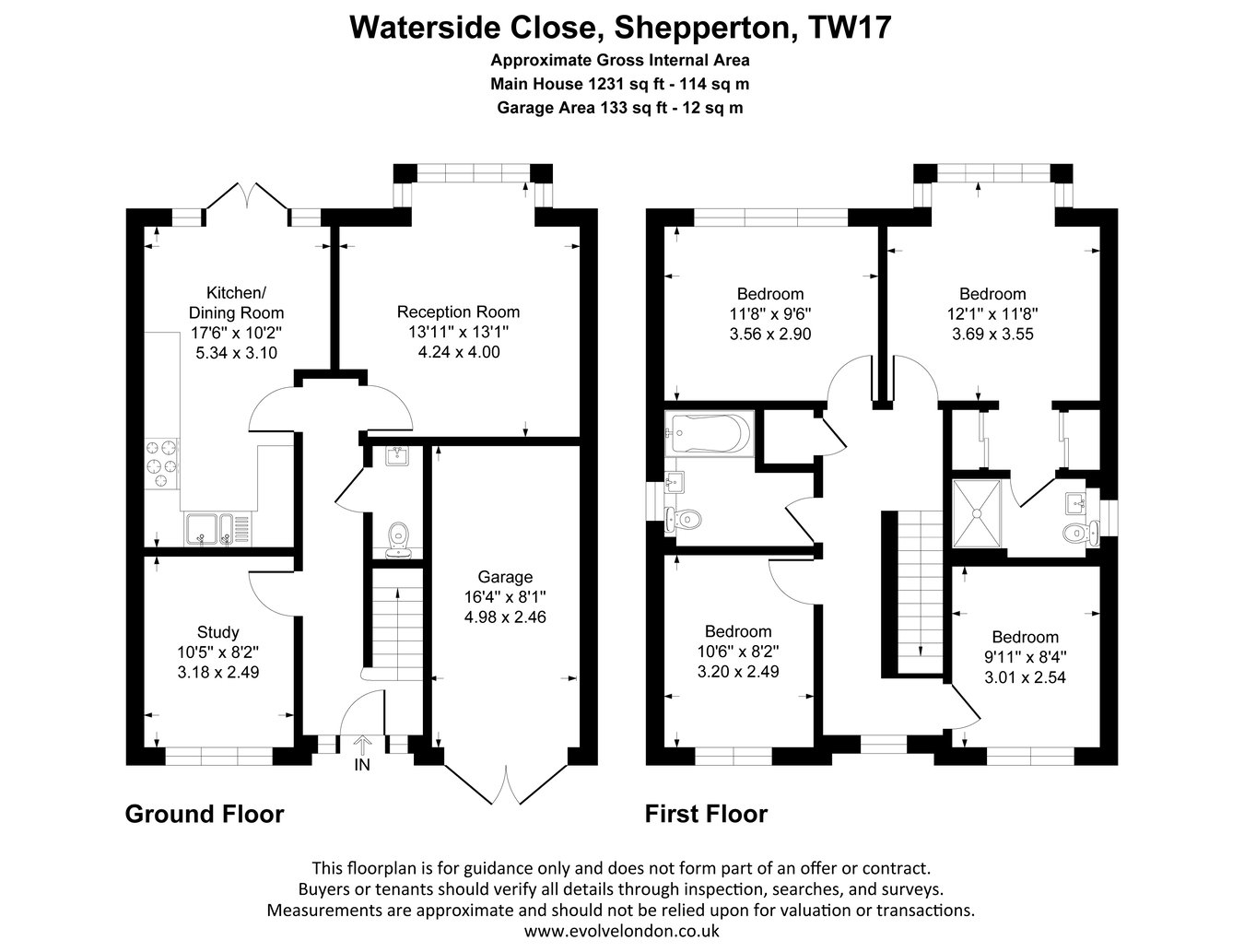 11, Waterside Close, Shepperton floorplan