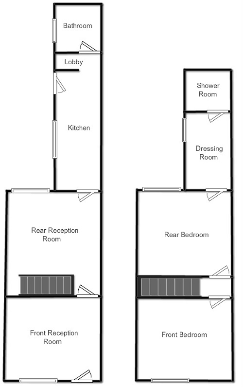 2 Bedrooms Terraced house for sale in Brunswick Street, South Bank, York YO23