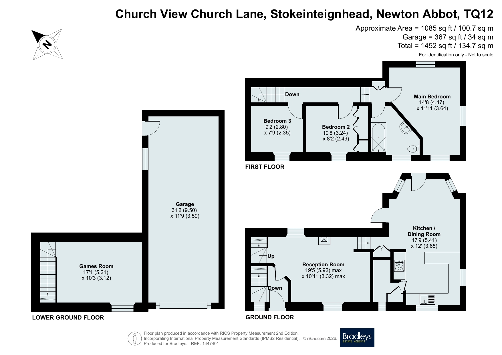 1 Church View,, Church Lane, Stokeinteignhead floorplan
