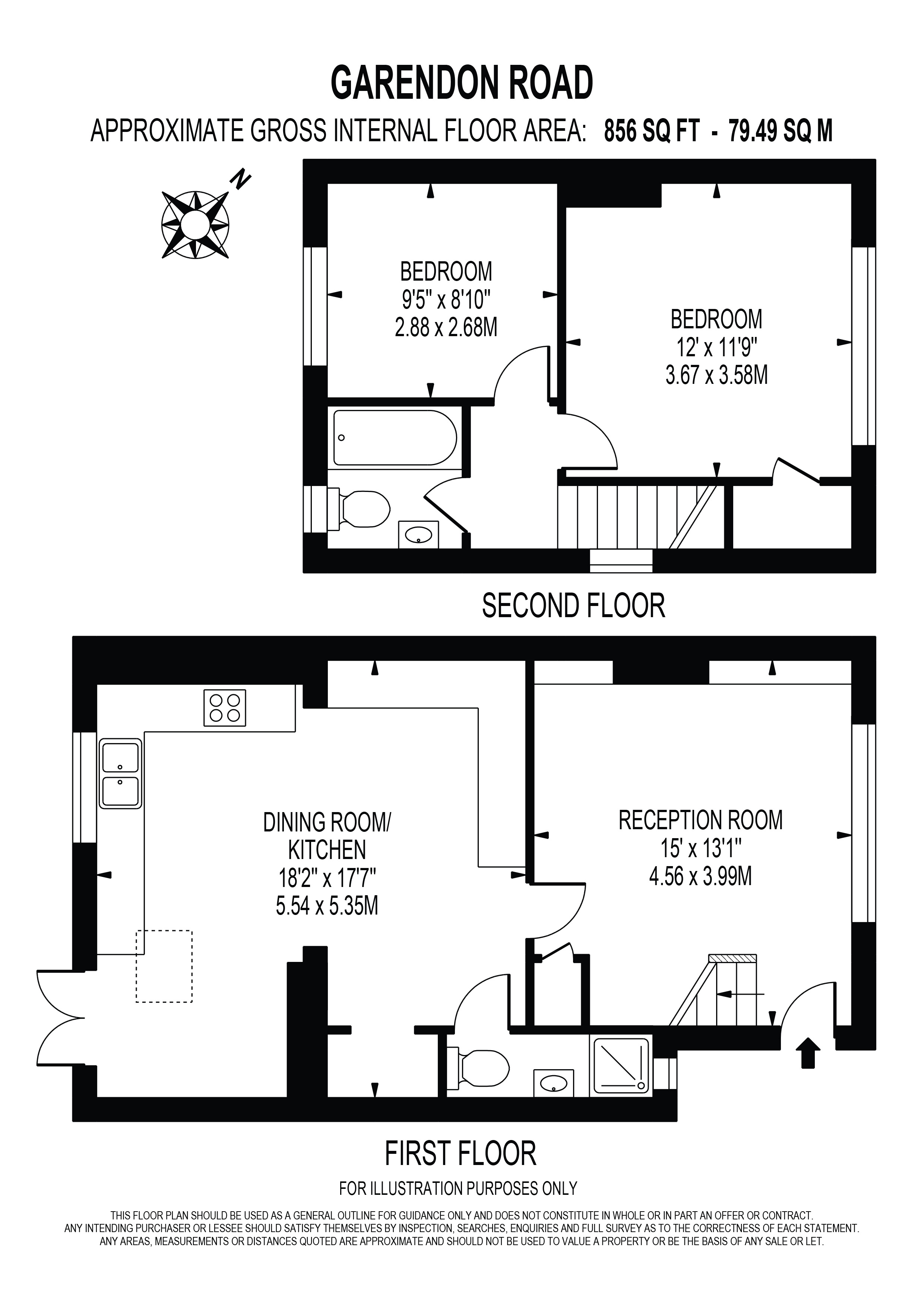 76, Garendon Road, Morden floorplan
