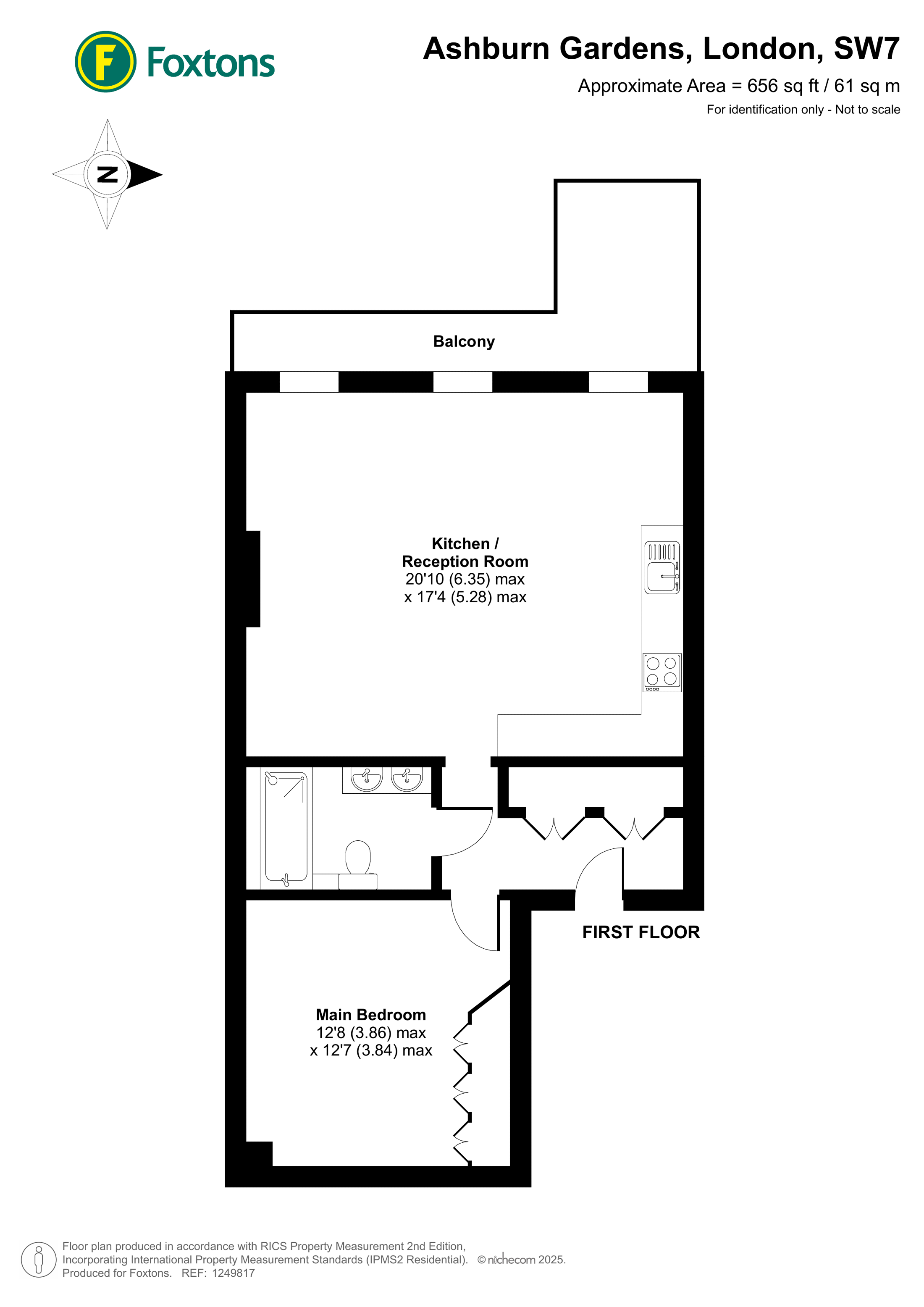 Ashburn Gardens, South Kensington floorplan