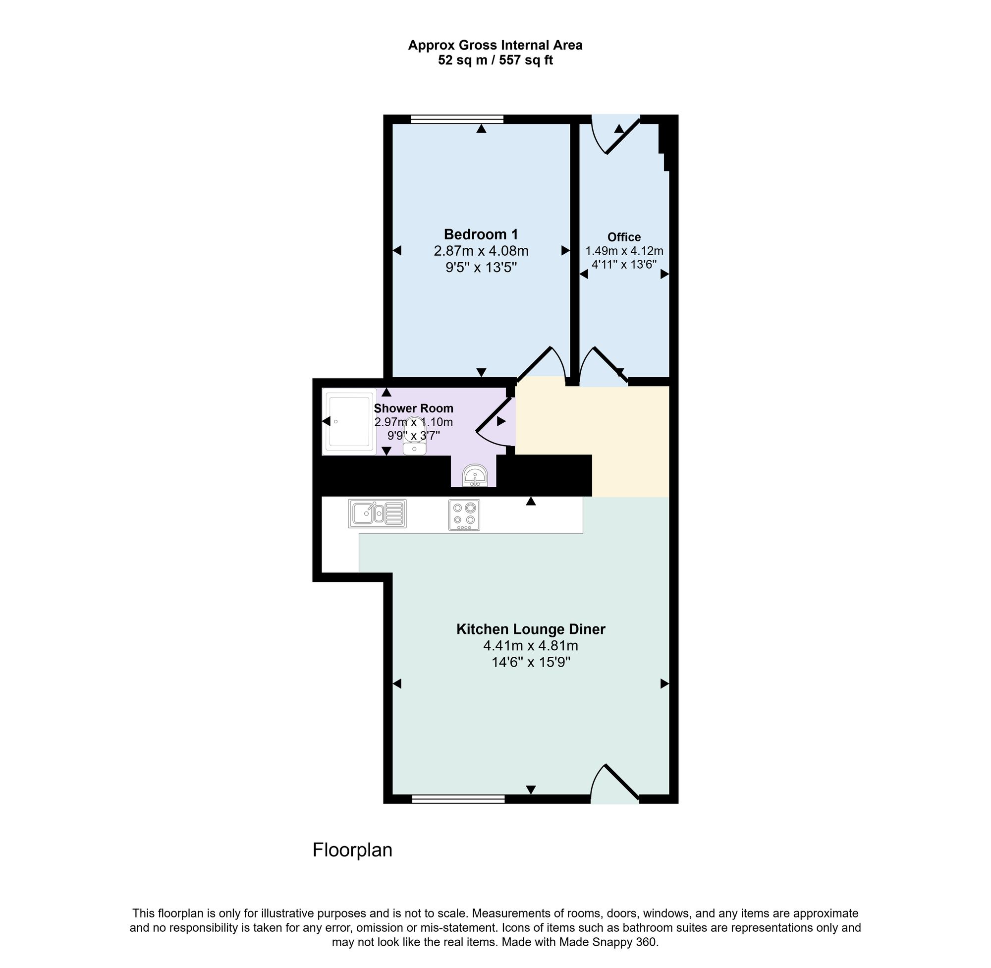 Kell Lane, Halifax floorplan