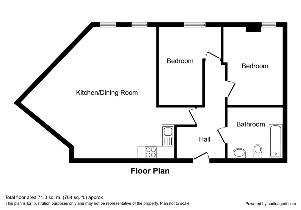 2 Bedrooms Flat to rent in Blantyre Street, Manchester M15