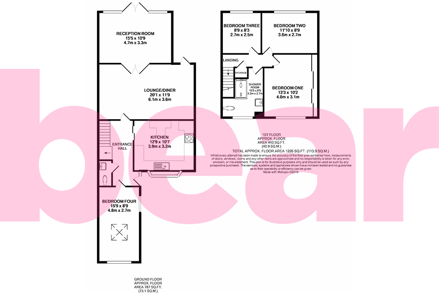 4 Bedrooms Terraced house for sale in Hogarth Drive, Shoeburyness SS3