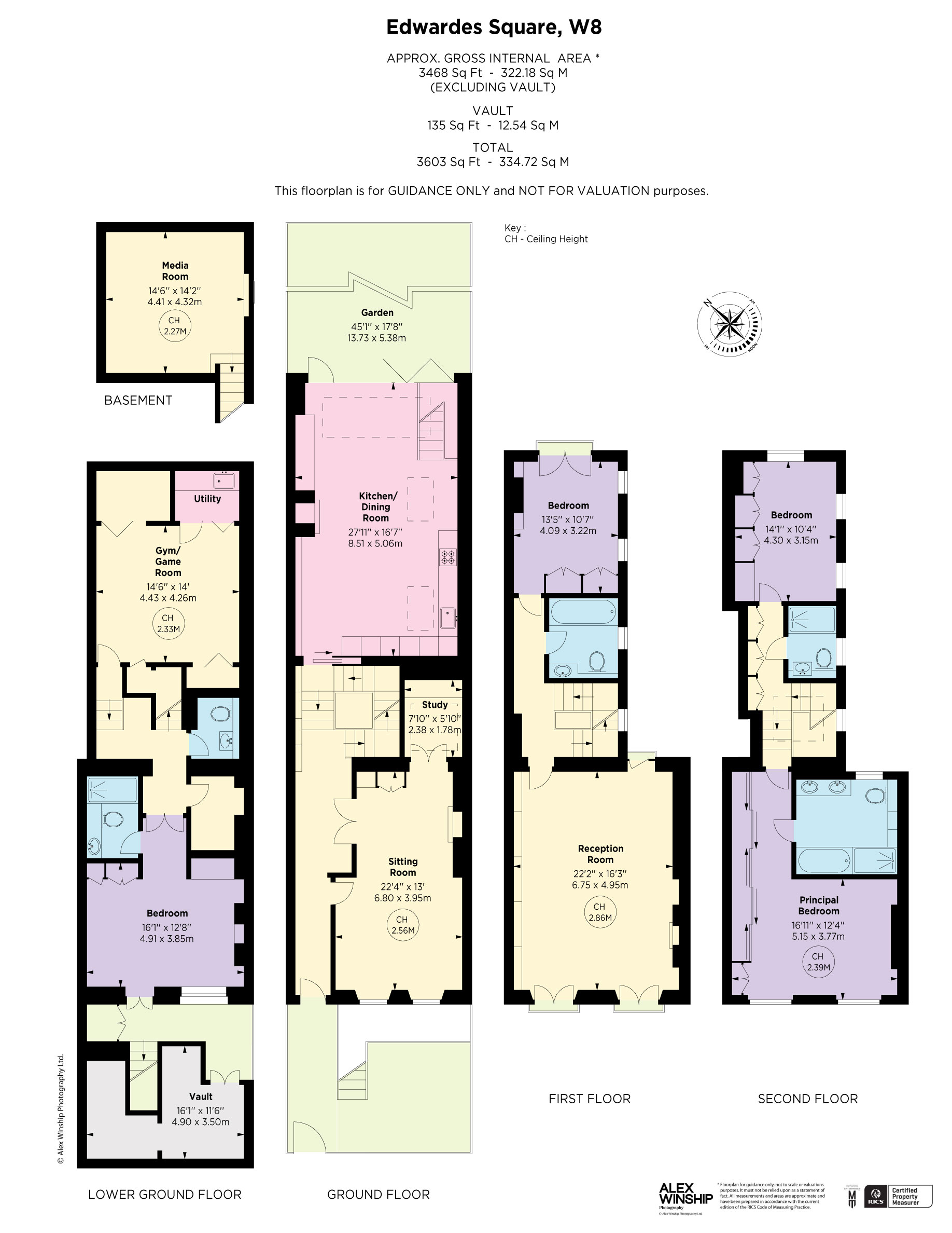 Edwardes Square, Kensington, London W8, 4 bedroom terraced house for