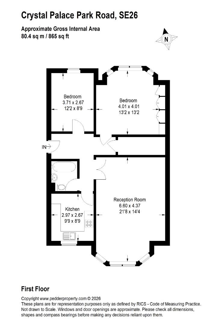 57F, Crystal Palace Park Road, London floorplan