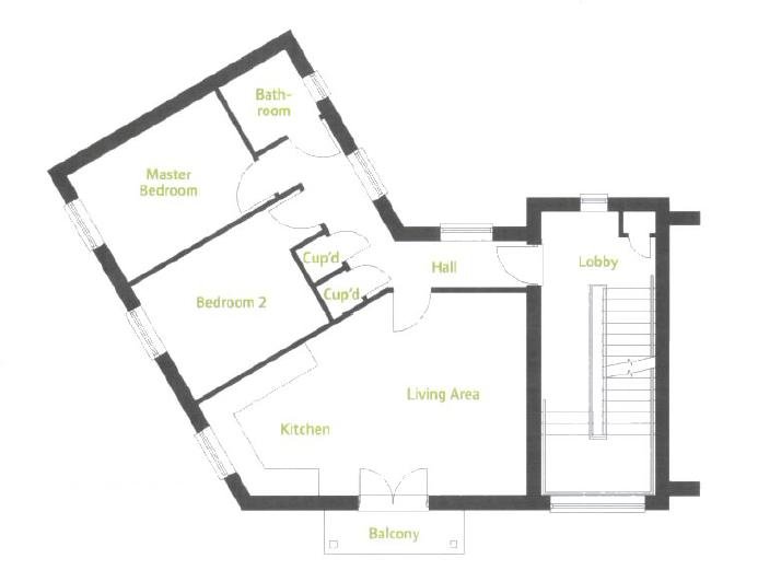 2 Bedrooms Flat to rent in Sweetpea Way, Orchard Park, Cambridge CB4