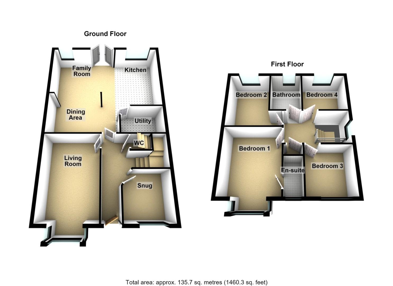 24, Rothbury Drive, Ashington floorplan