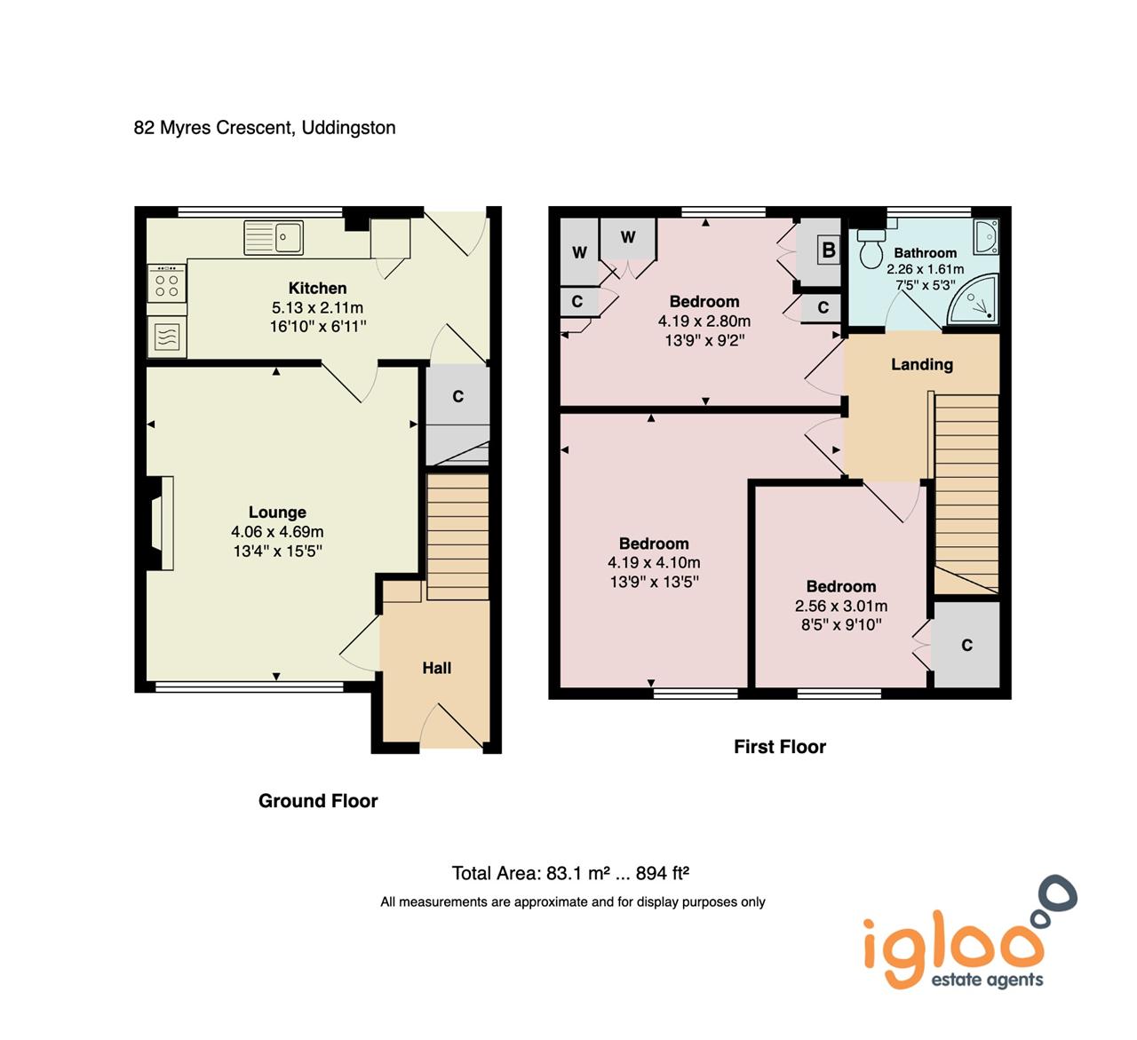 82, Myers Crescent, Uddingston floorplan