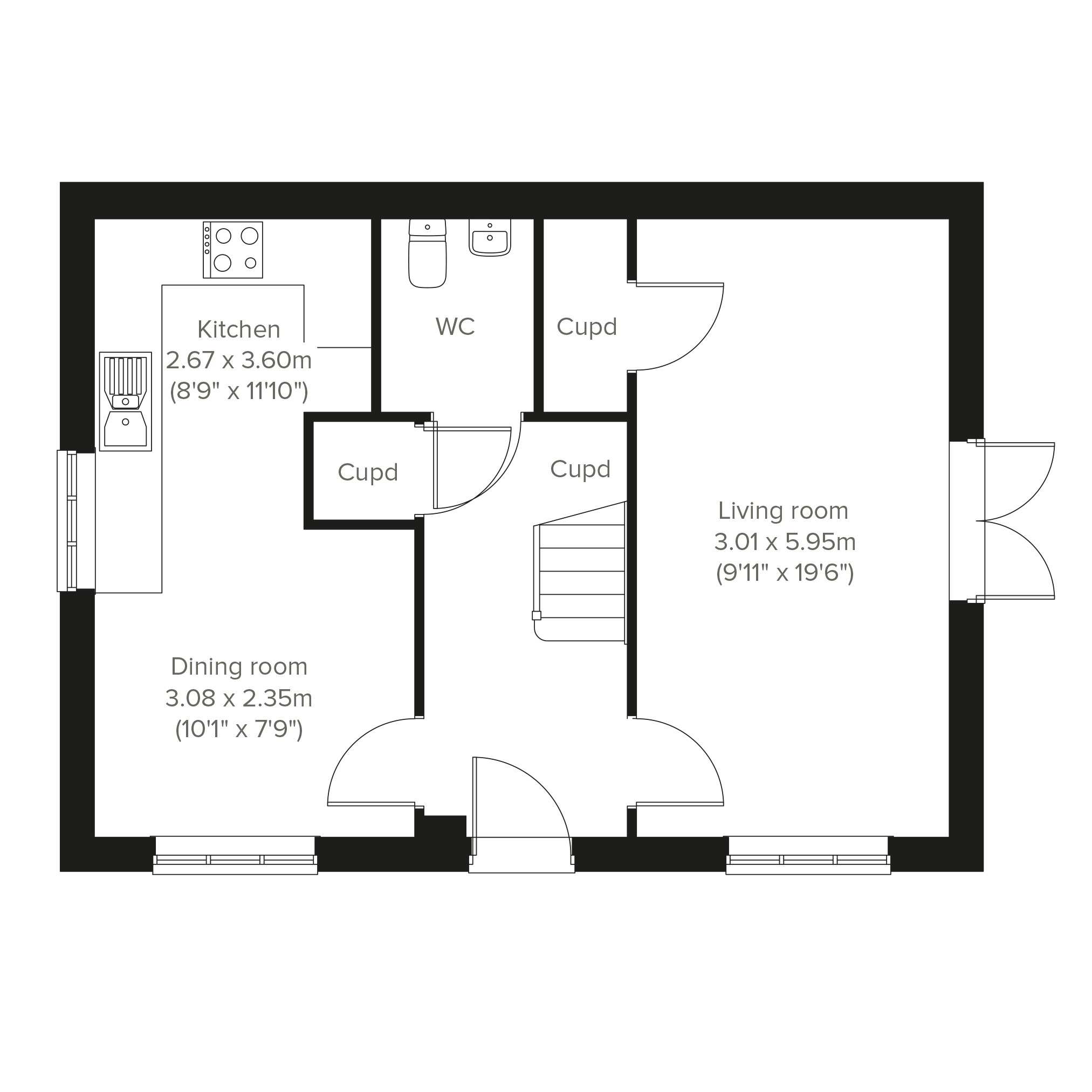 205, Windmill Drive, Newbold Verdon floorplan