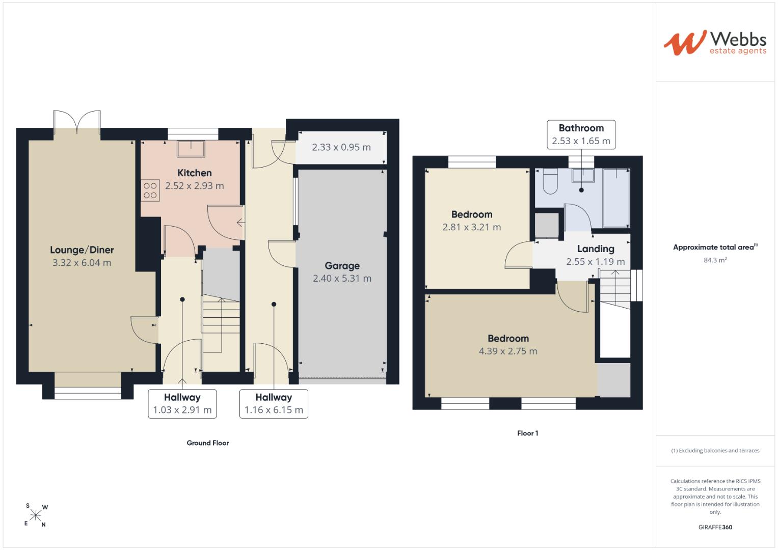 15, Mendip Road, Cannock floorplan