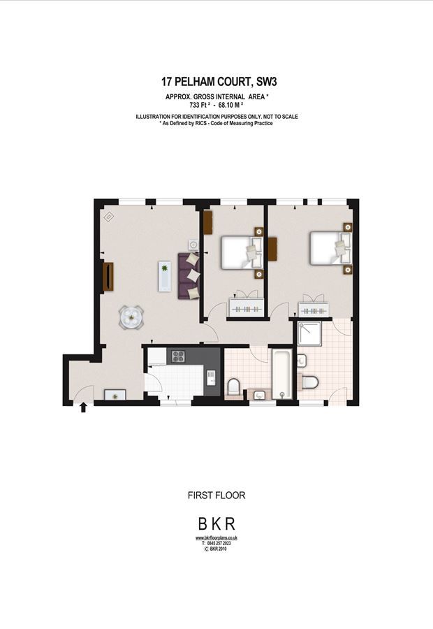 2 Bedrooms Flat to rent in Fulham Road, London SW3